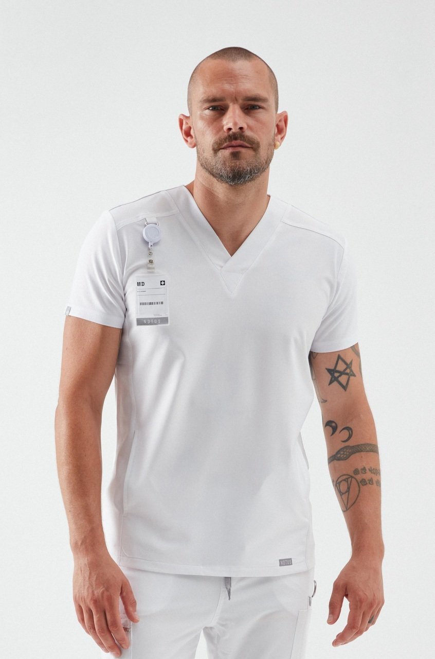 O R L O V - Beyaz Erkek Üniforma Üst