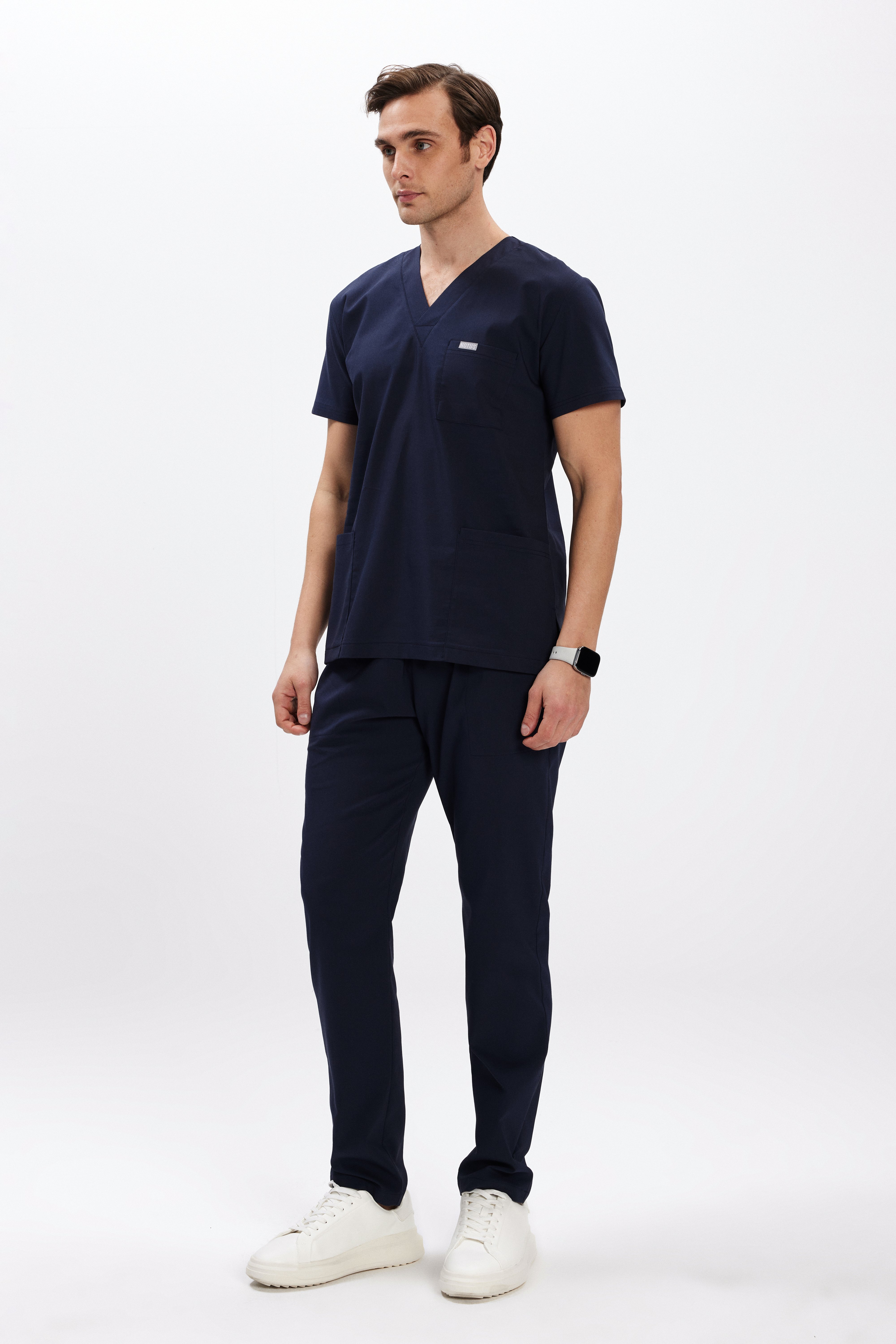 Lacivert Likralı Klasik Erkek Üniforma Takım