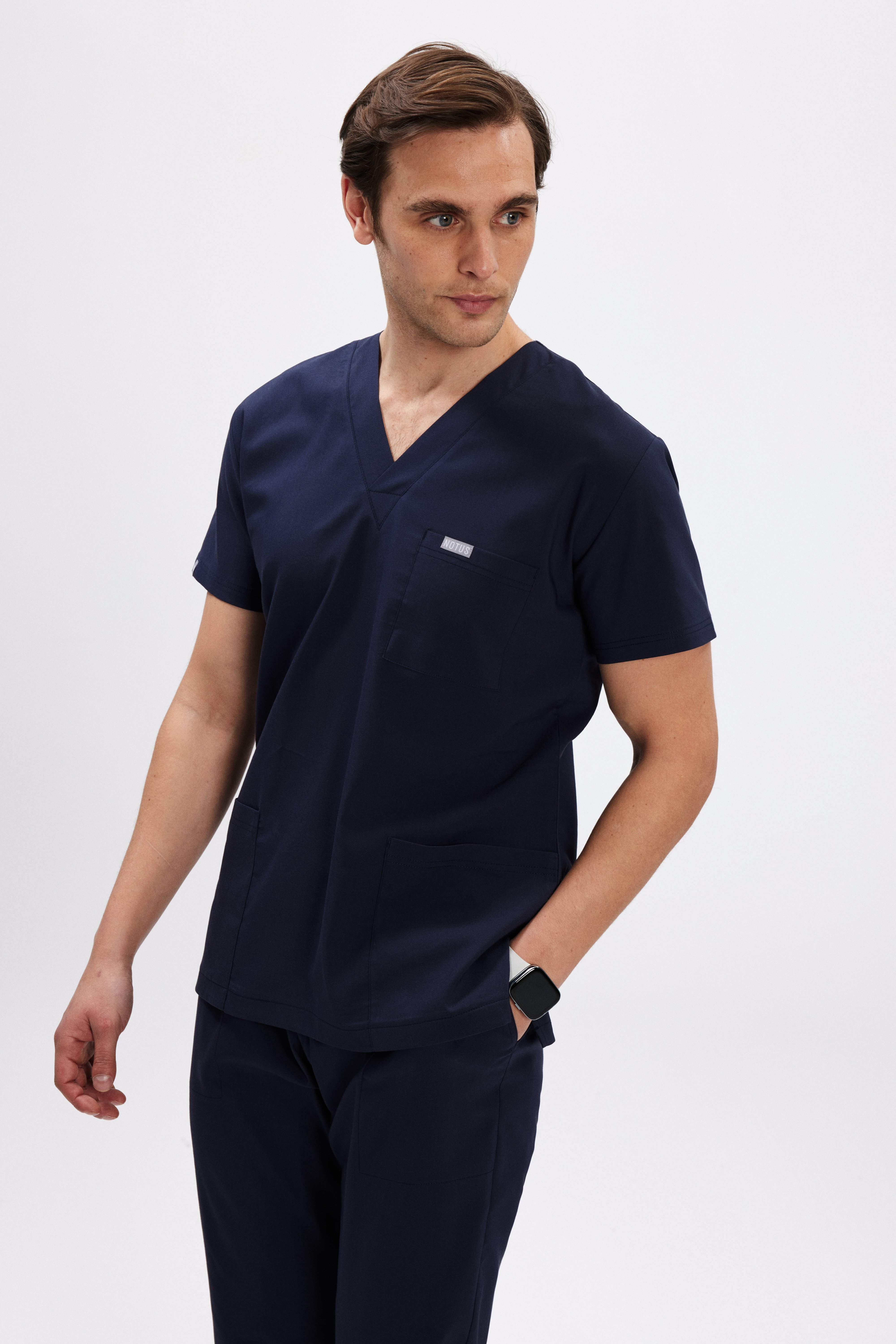 Lacivert Likralı Klasik Erkek Üniforma Takım