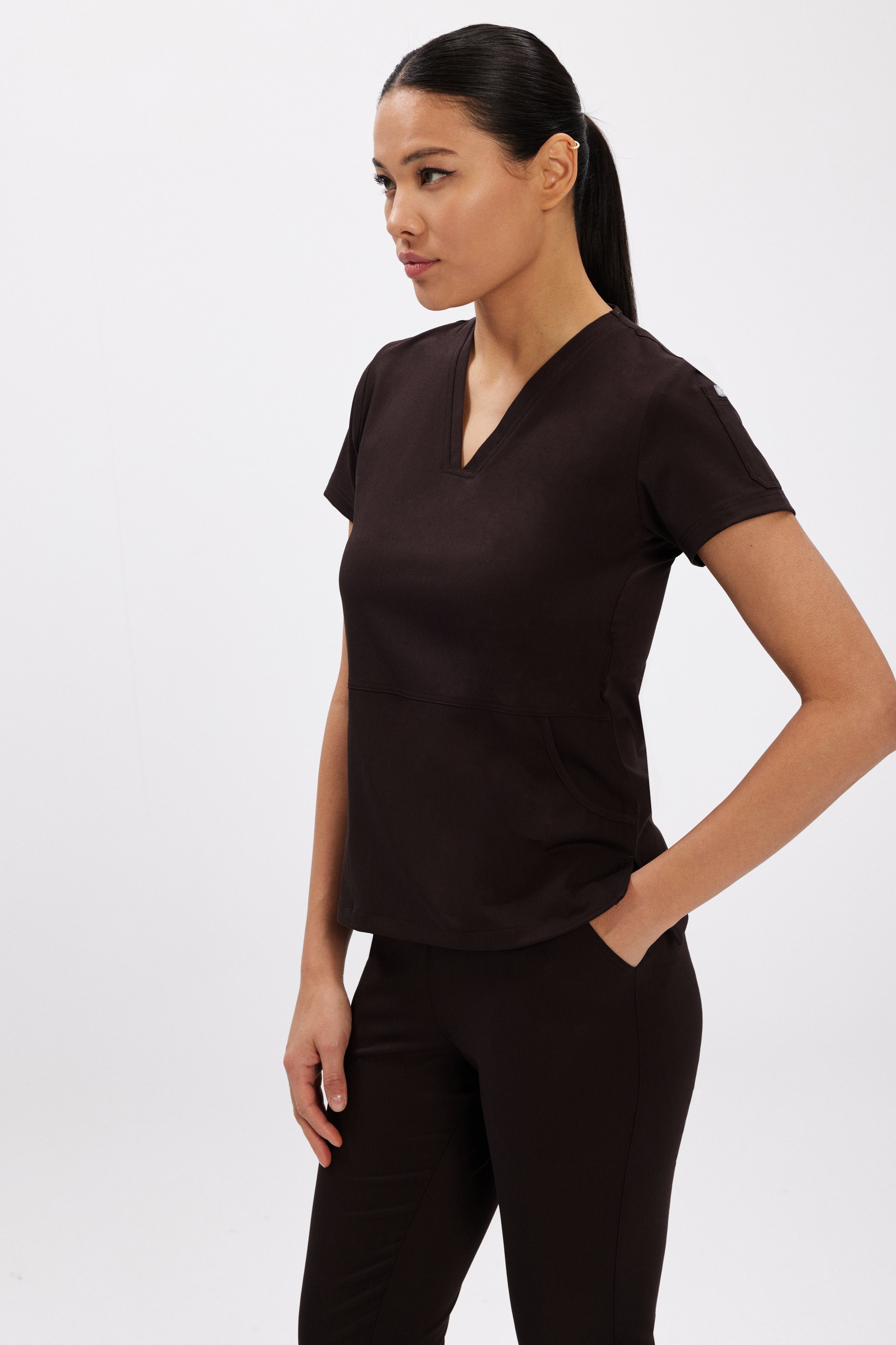 B O S T O N - Koyu Kahve Kadın Üniforma Takım