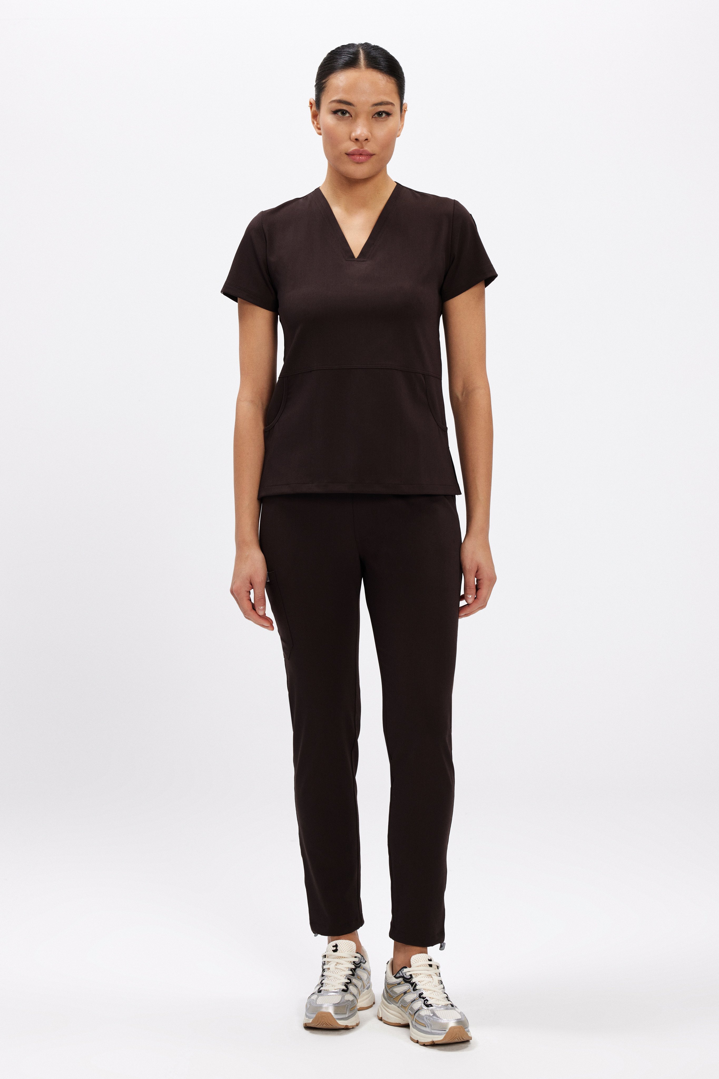 B O S T O N - Koyu Kahve Kadın Üniforma Takım