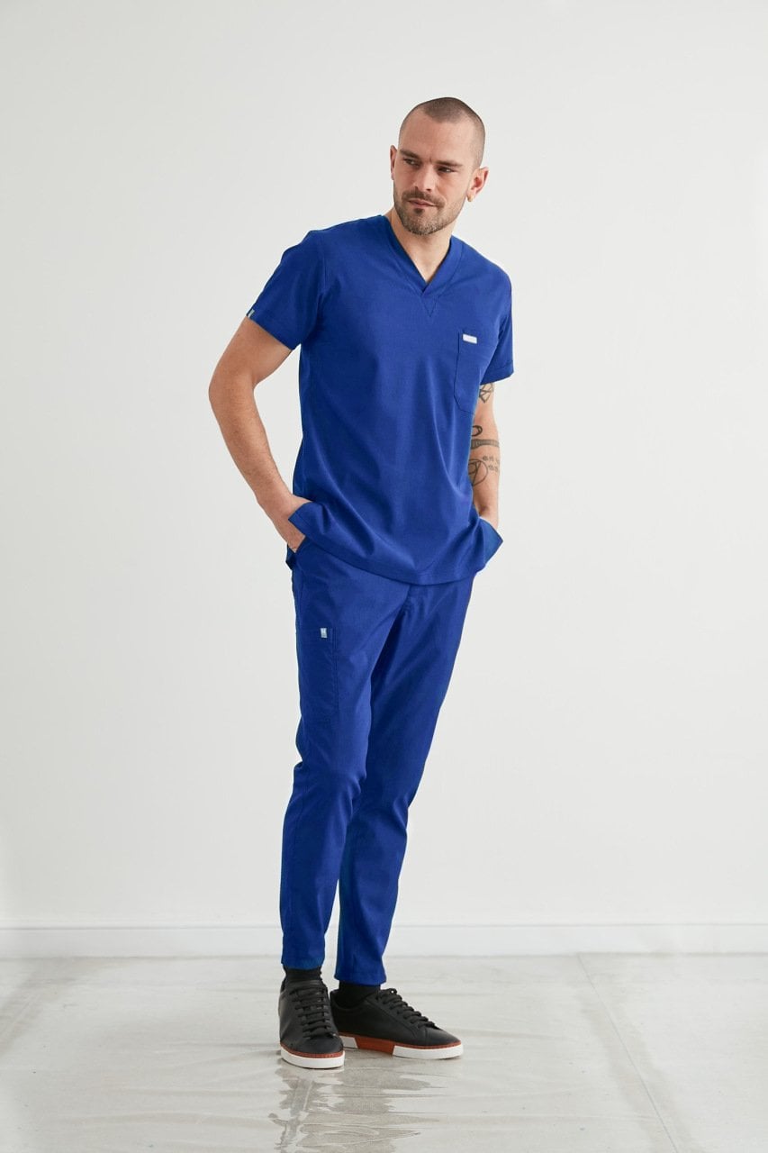 N E W Y O R K - Saks Mavisi Erkek Üniforma Takım