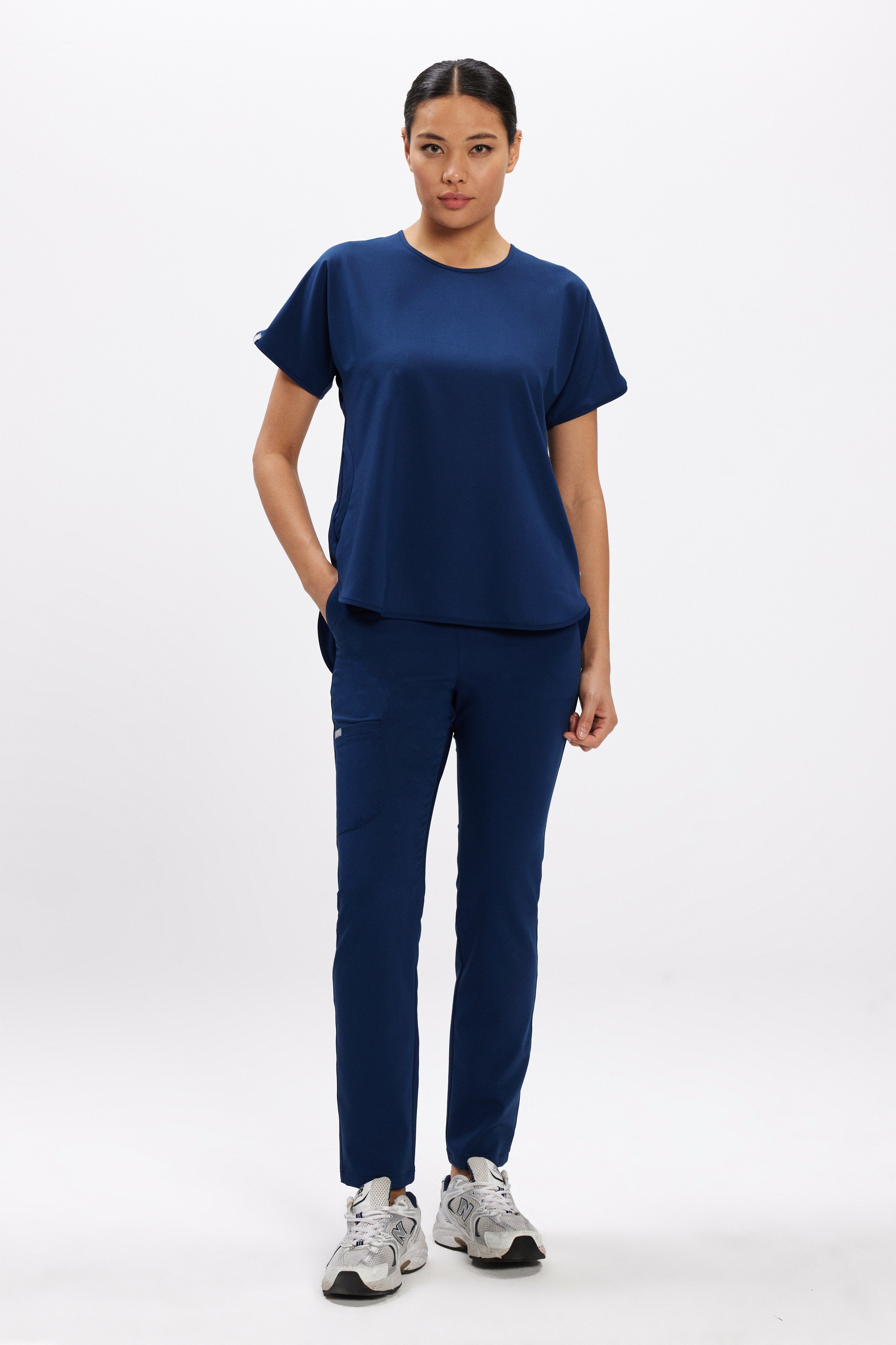 M E L B O U R N E - Petrol Lacivert Kadın Üniforma Takım