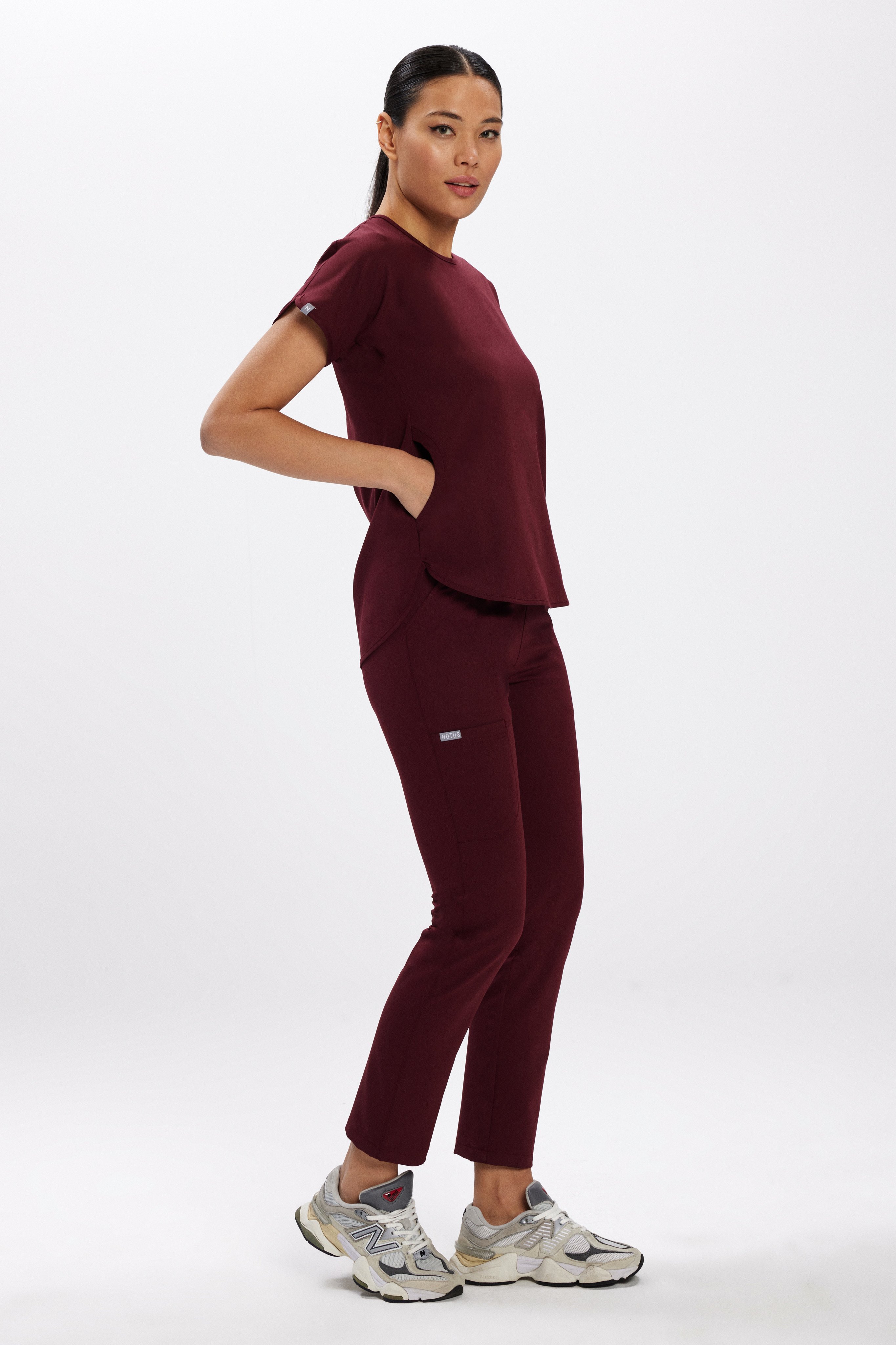 M E L B O U R N E - Bordo Kadın Üniforma Takım