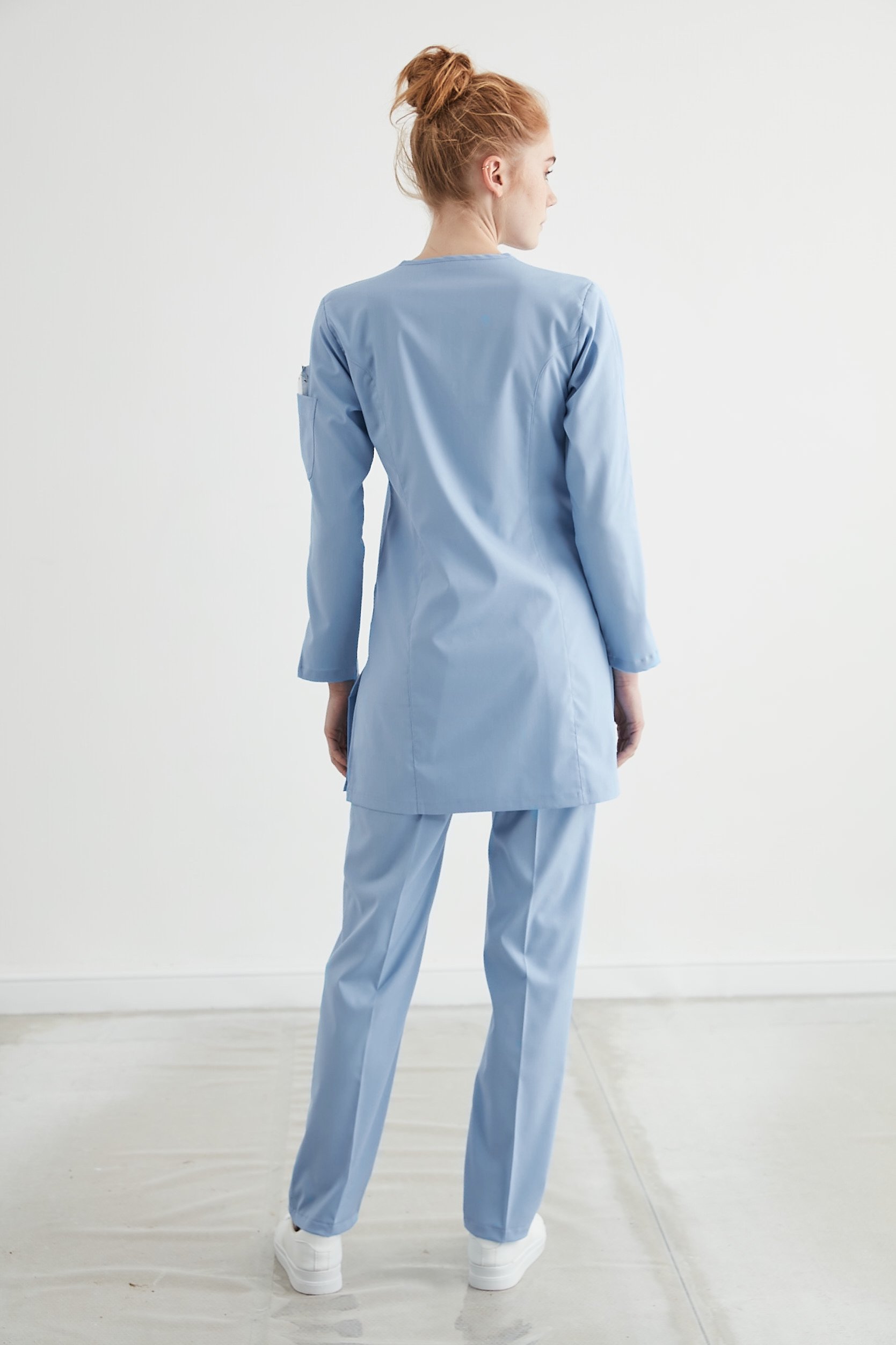 M A R R A K E S H- Açık Mavi Kadın Tesettür Üniforma Takım