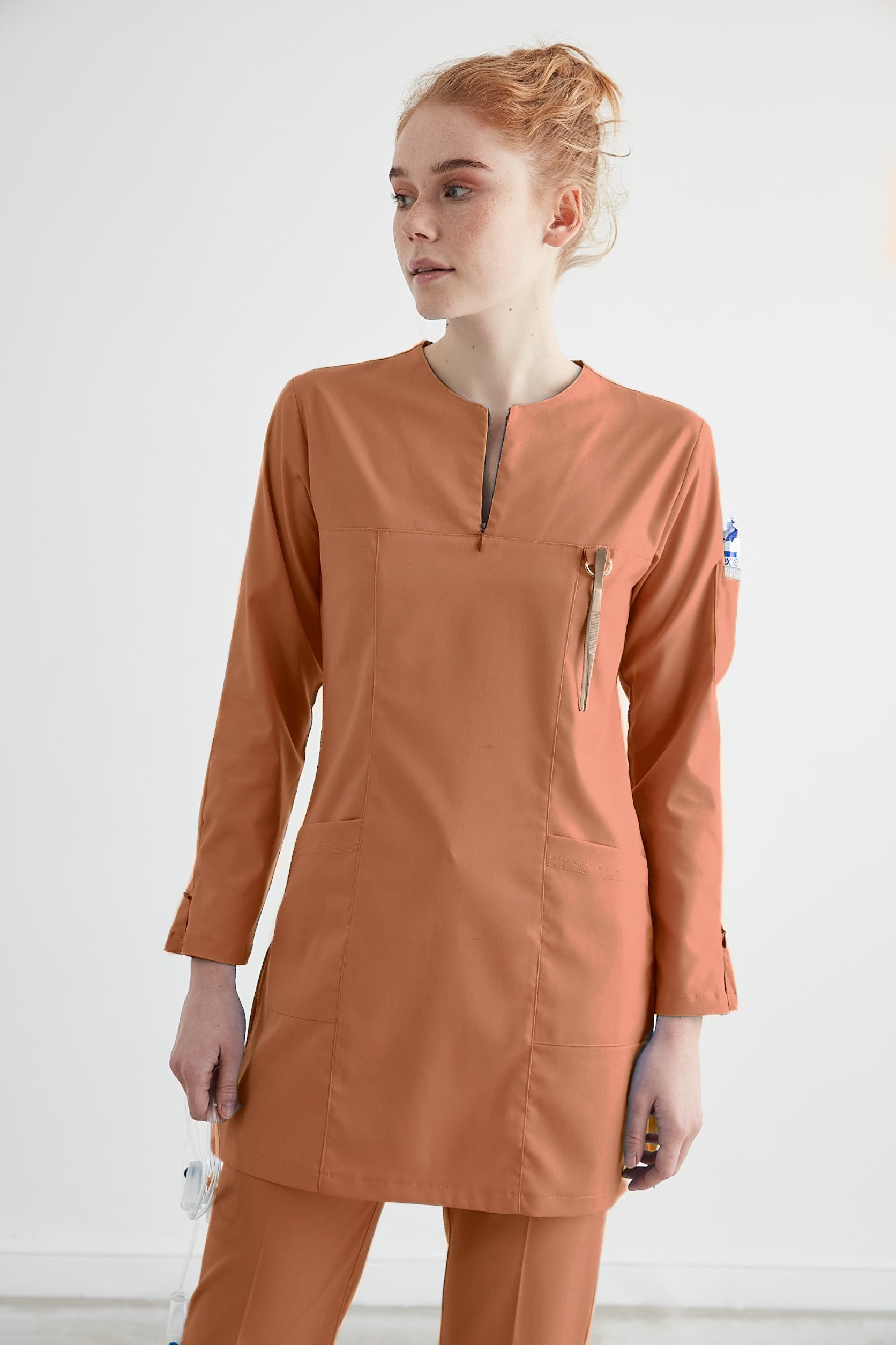 M A R R A K E S H- Terakota Kadın Tesettür Üniforma Takım