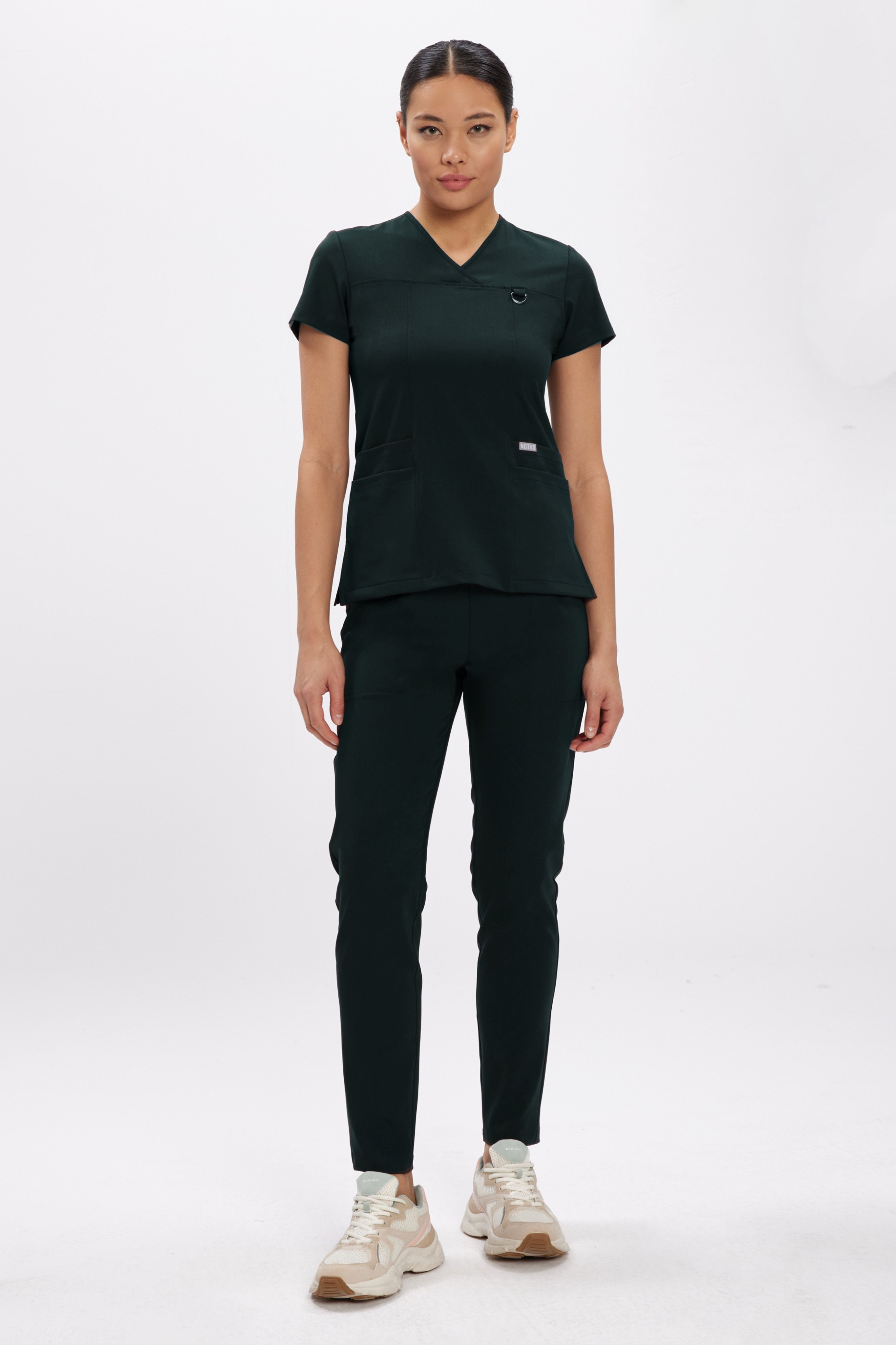 L I S B O N - Çam Yeşil Kadın Üniforma Takım