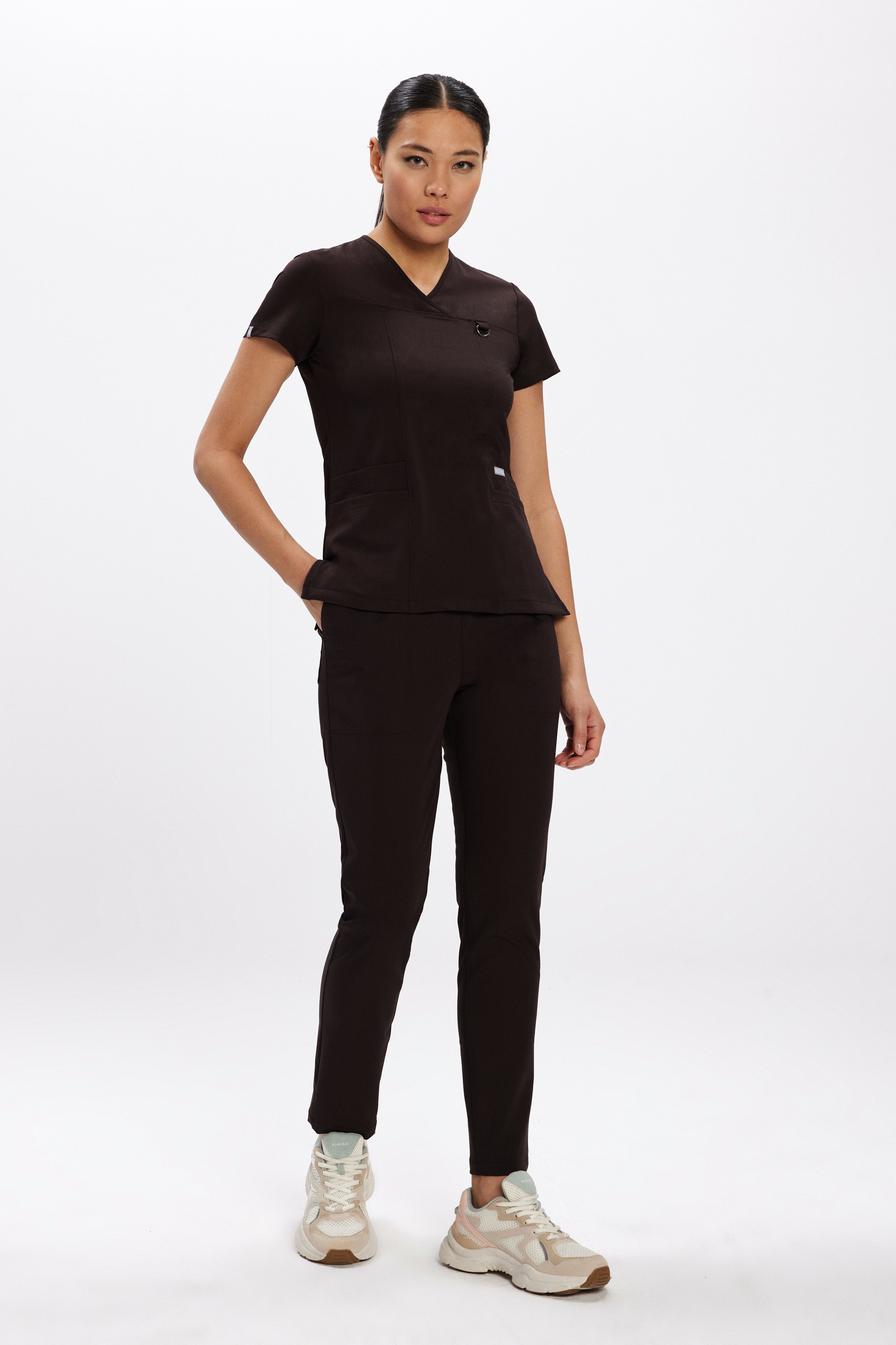 L I S B O N - Koyu Kahve  Kadın Üniforma Takım