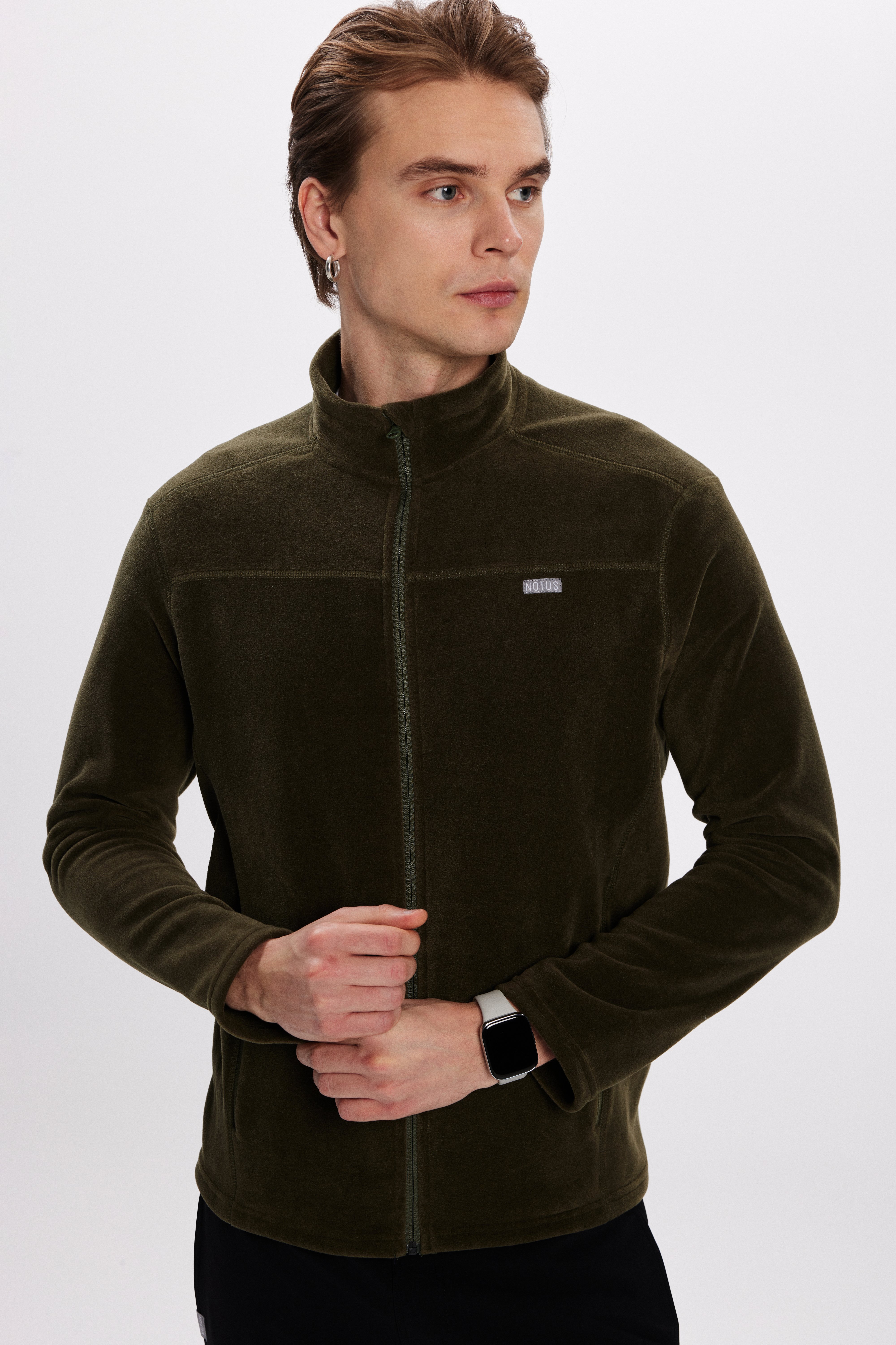 Haki Erkek Polar Ceket