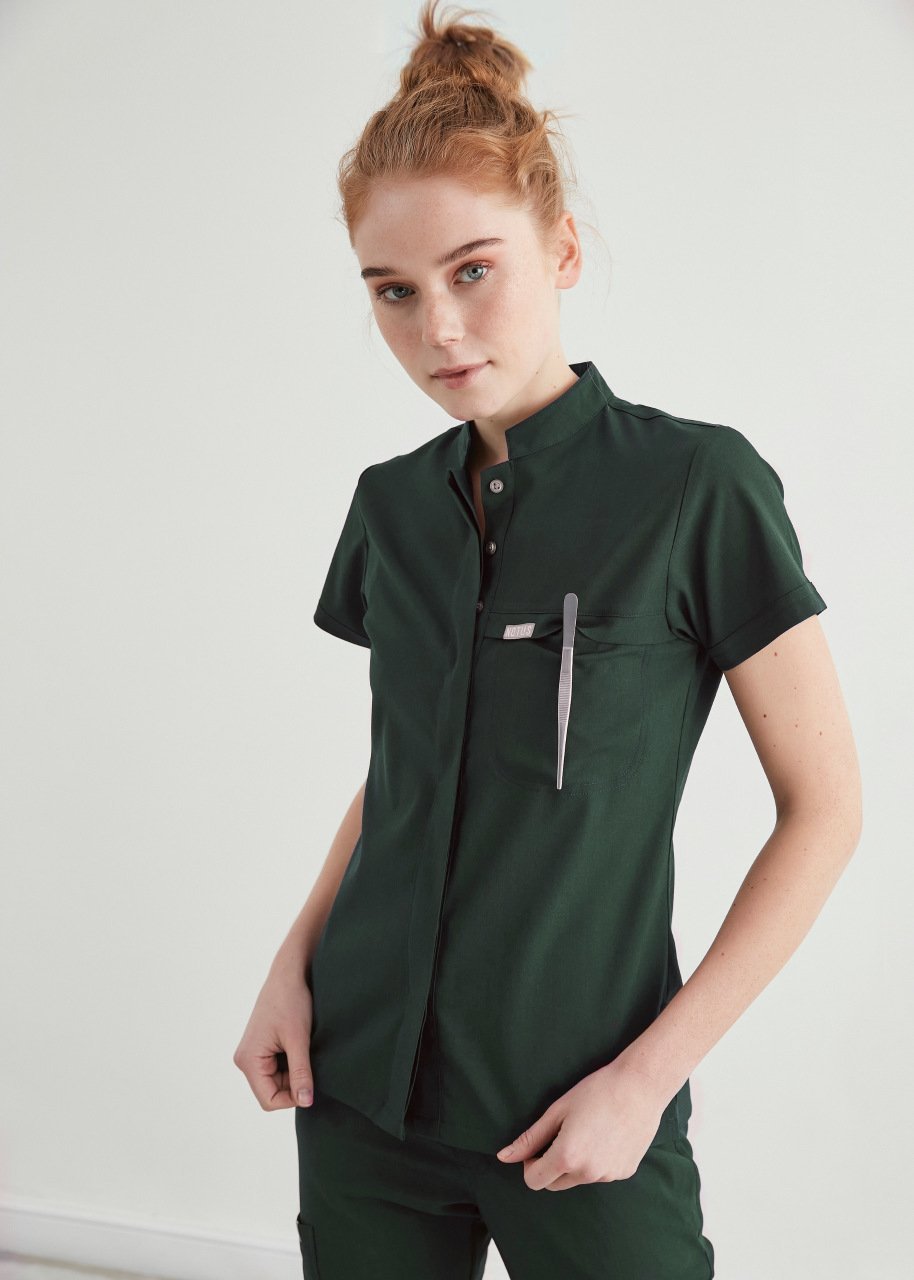 S Y D N E Y - Çam Yeşili Kadın Üniforma Üst