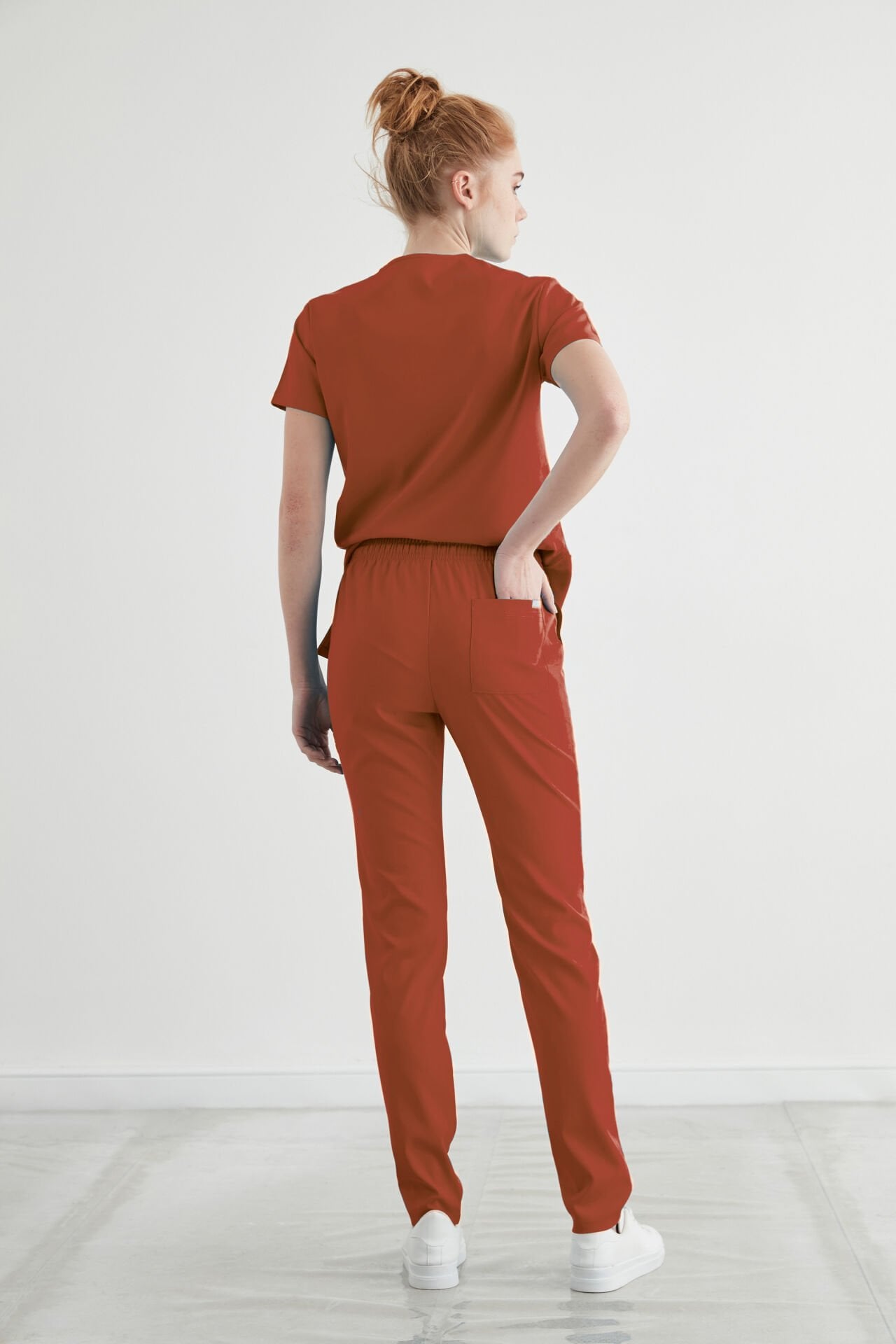 L I S B O N - Kiremit Kadın Üniforma Takım