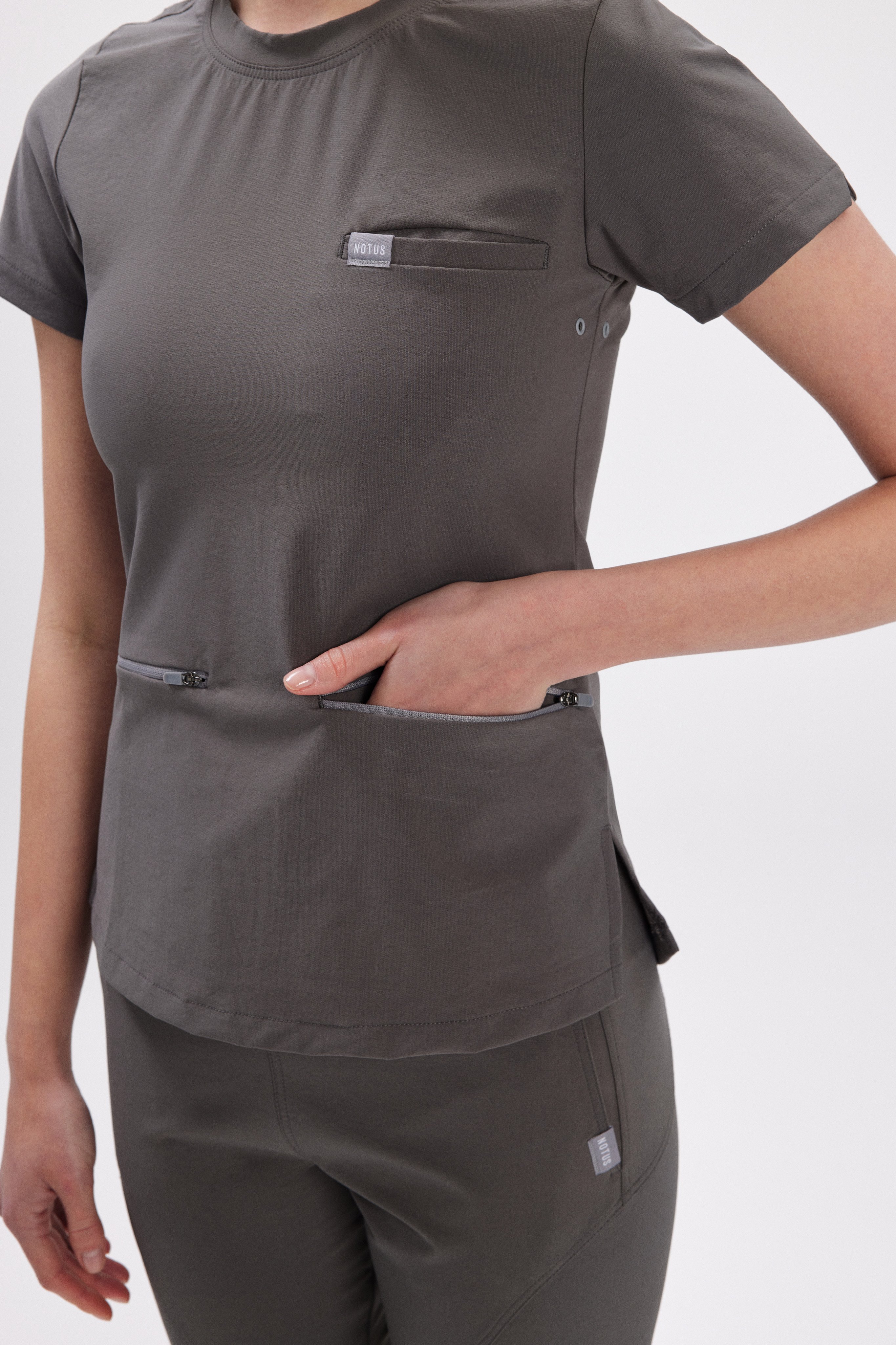 A T H E N A - Gri Kadın Üst