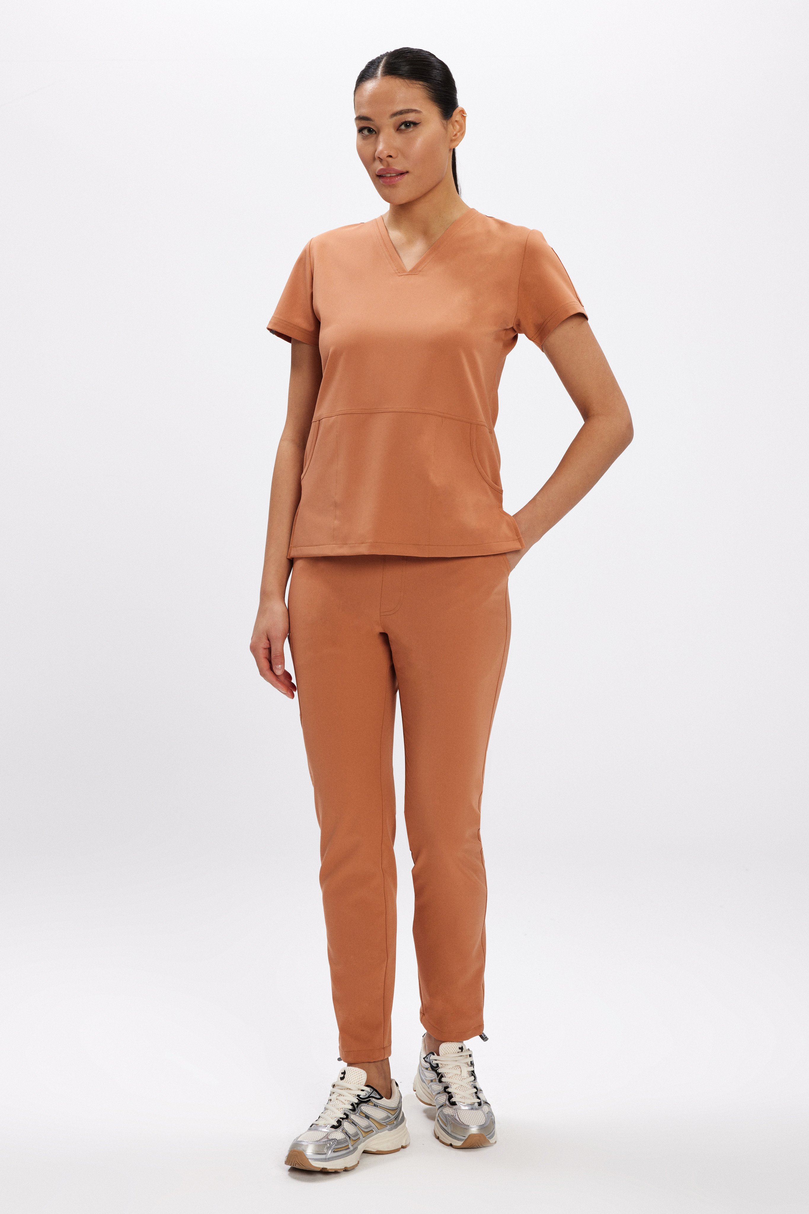 B O S T O N - Terakota Kadın Üniforma Takım