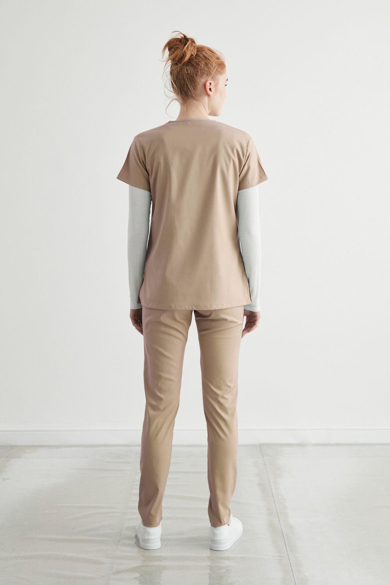 L I S B O N - Sahara Bej Kadın Üniforma Takım