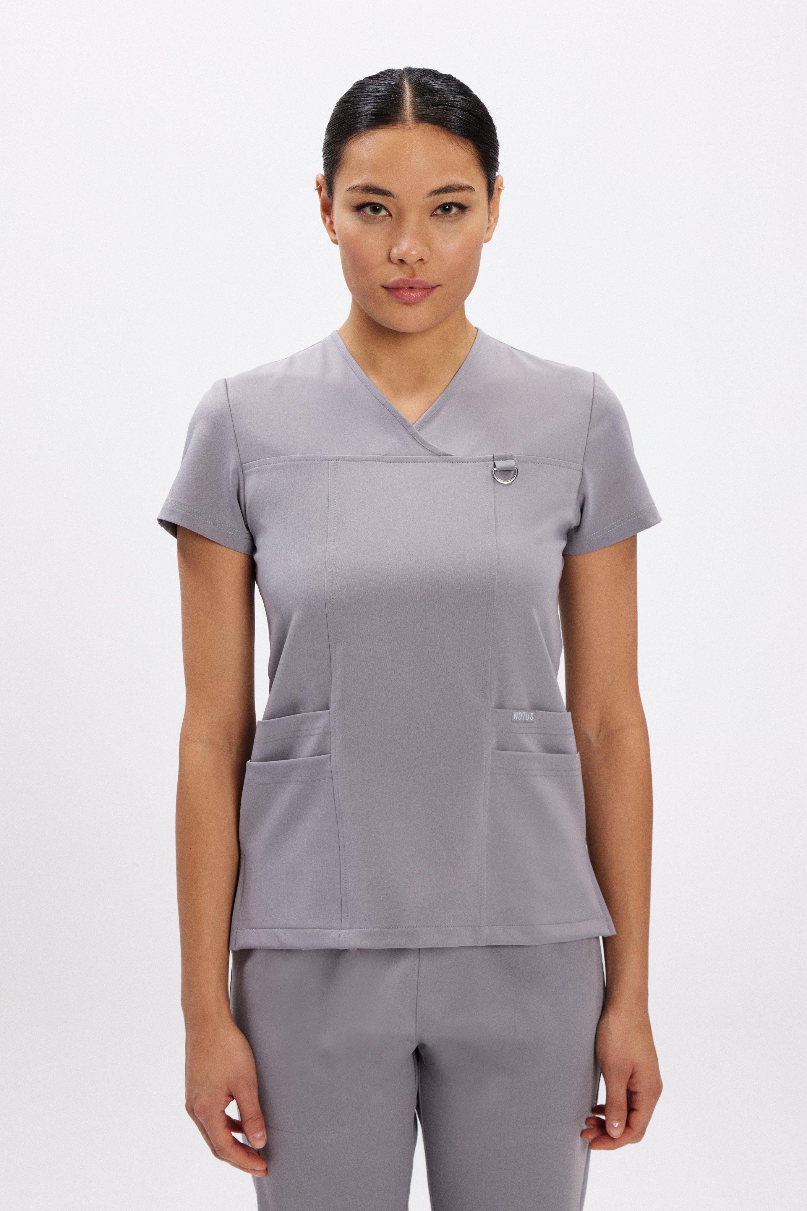 L I S B O N - Gri Kadın Üniforma Takım