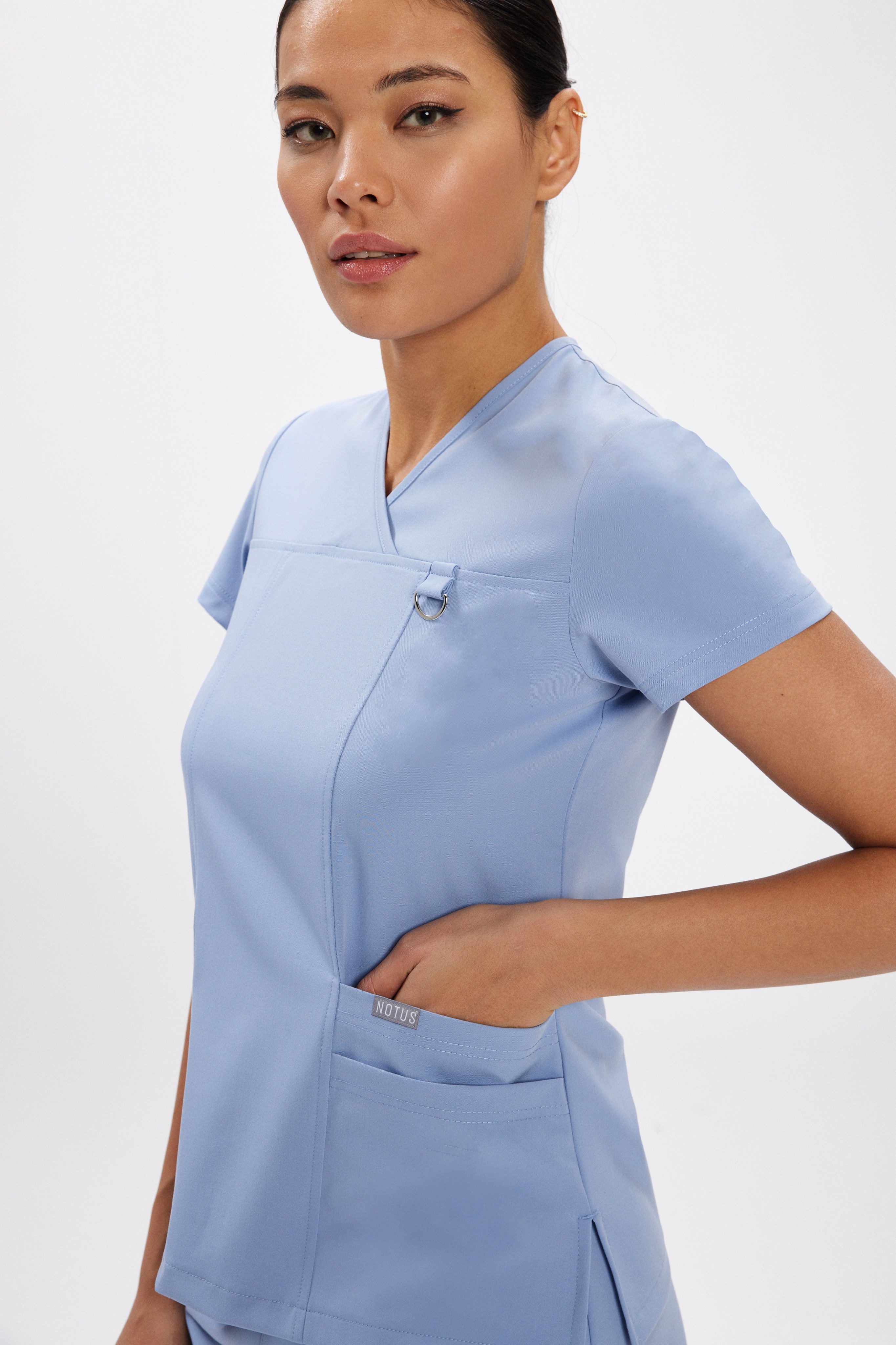 L I S B O N - Açık Mavi Kadın Üniforma Takım