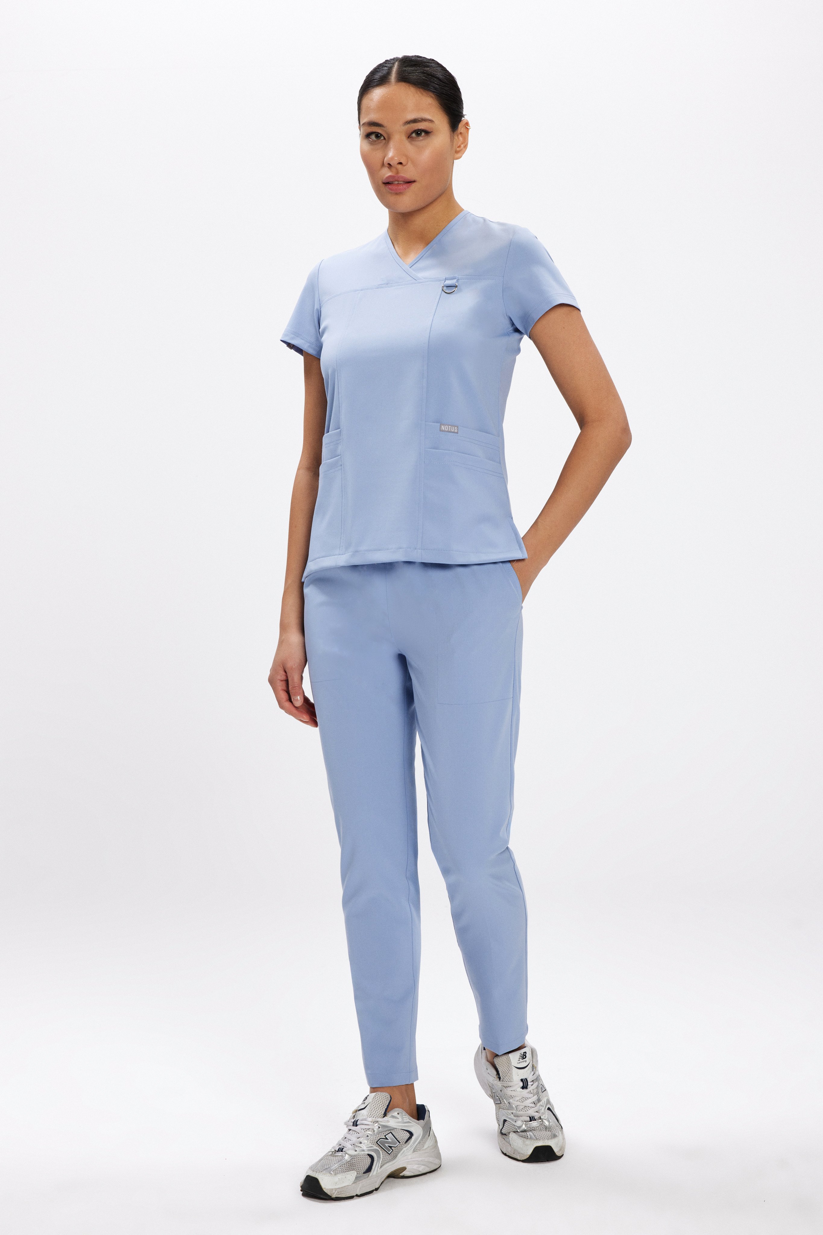 L I S B O N - Açık Mavi Kadın Üniforma Takım