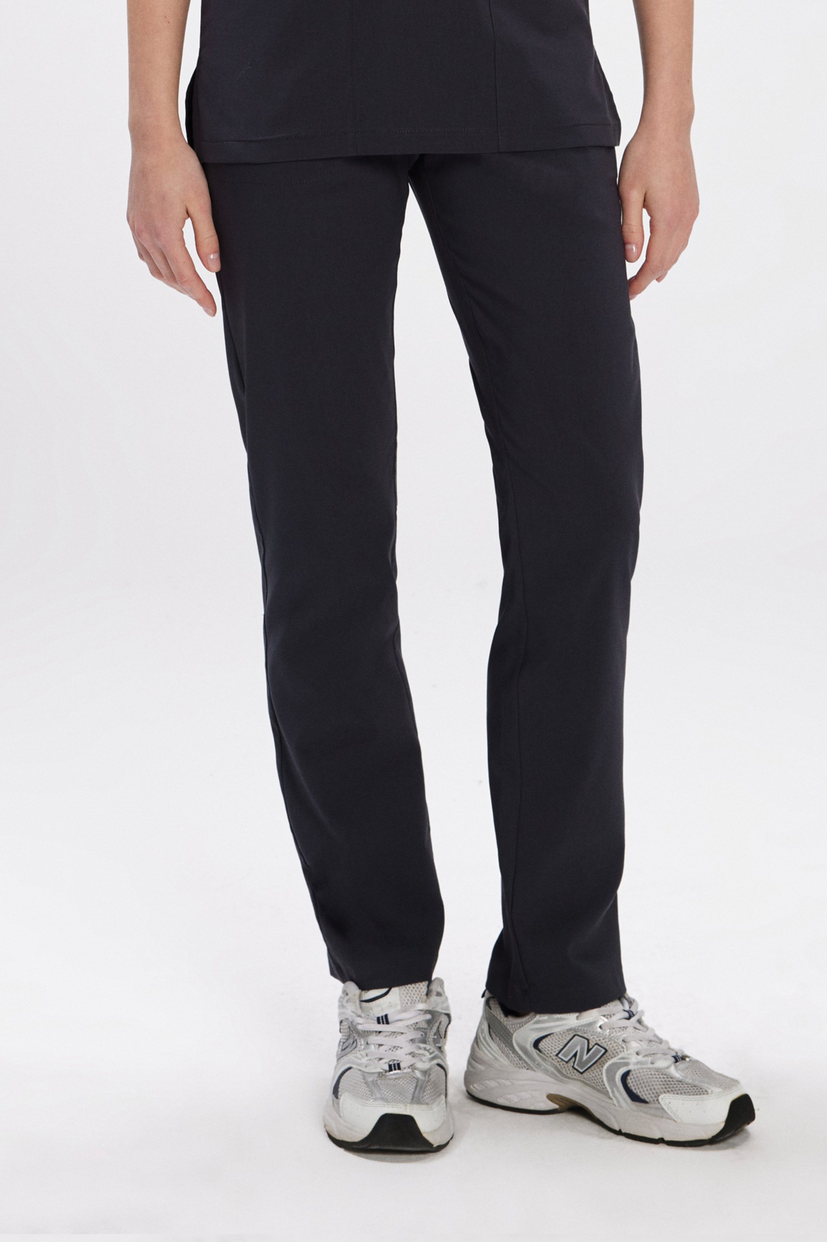 Antrasit Likralı Klasik Kadın Üniforma Pantolon