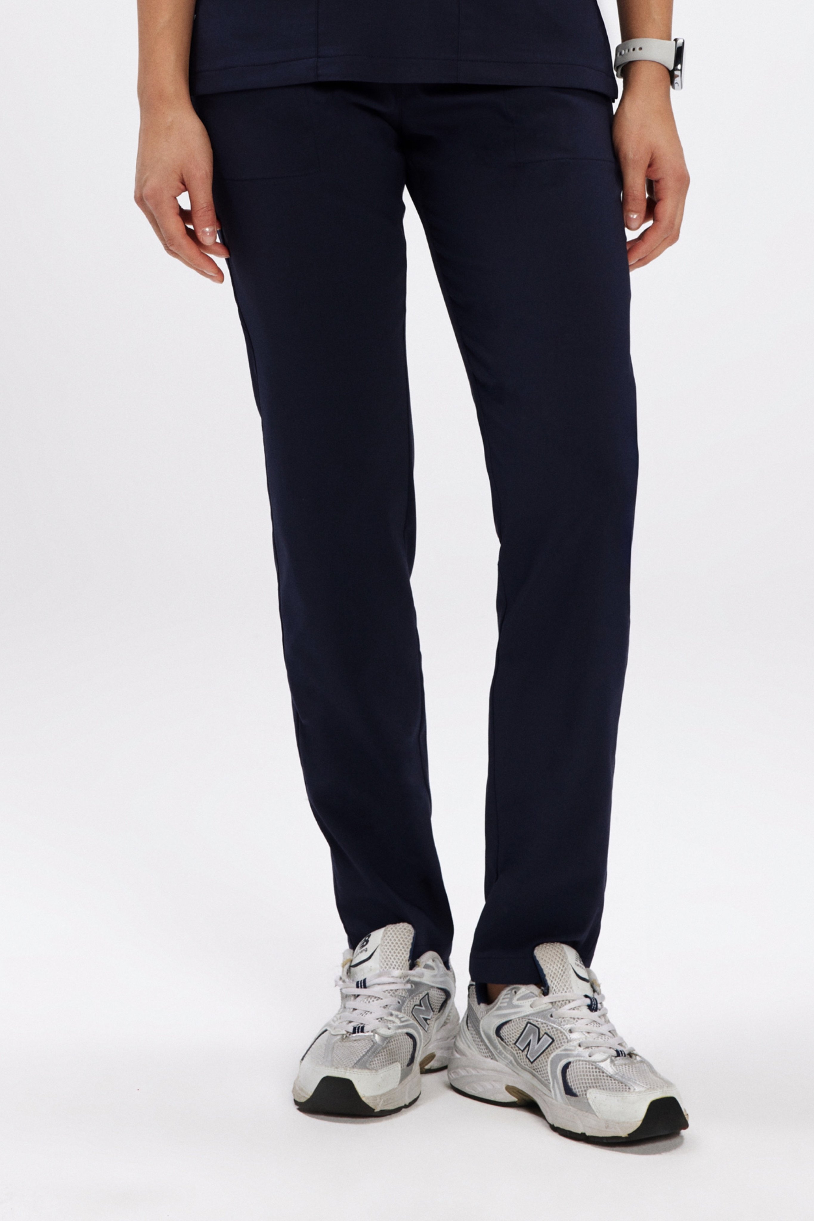 Lacivert Likralı Klasik Kadın Üniforma Pantolon