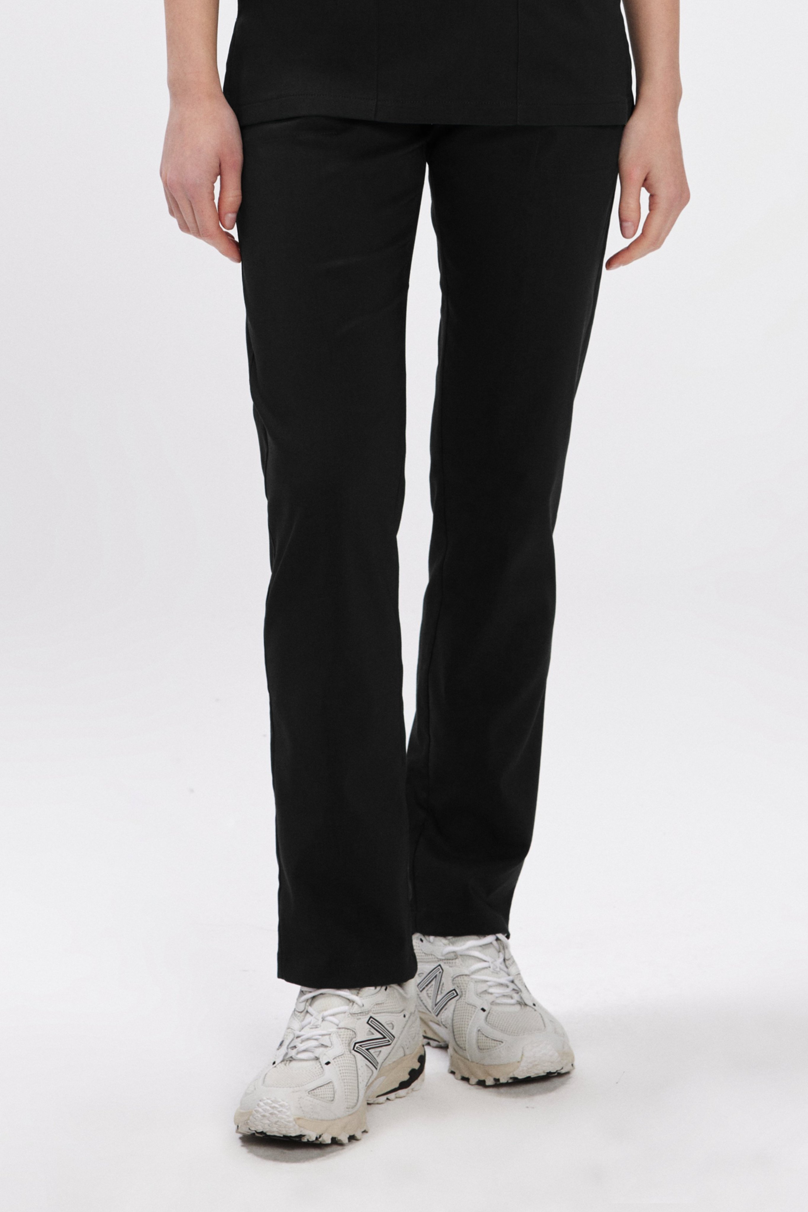 Siyah Likralı Klasik Kadın Üniforma Pantolon