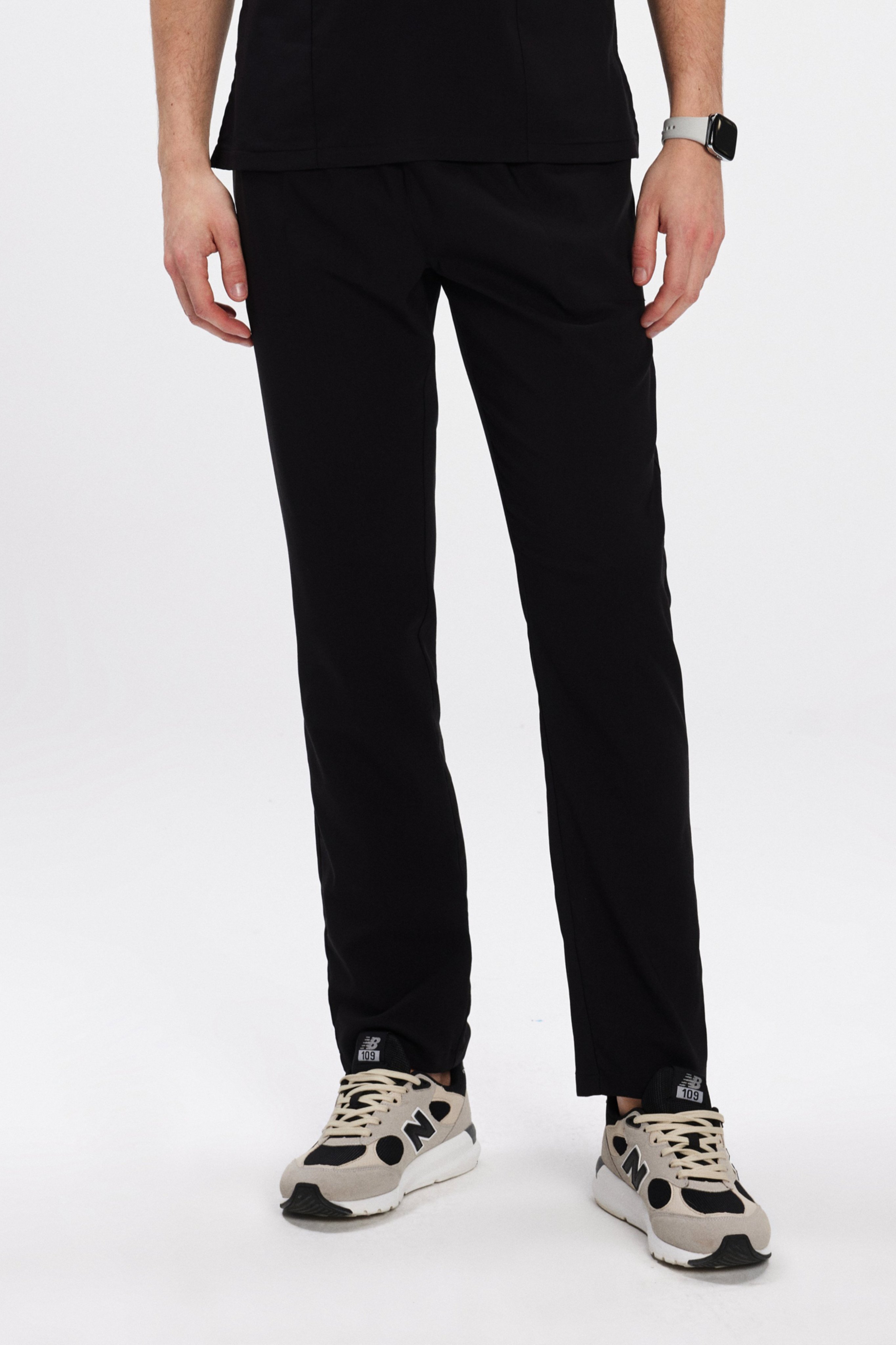 Siyah Likralı Klasik Erkek Üniforma Pantolon