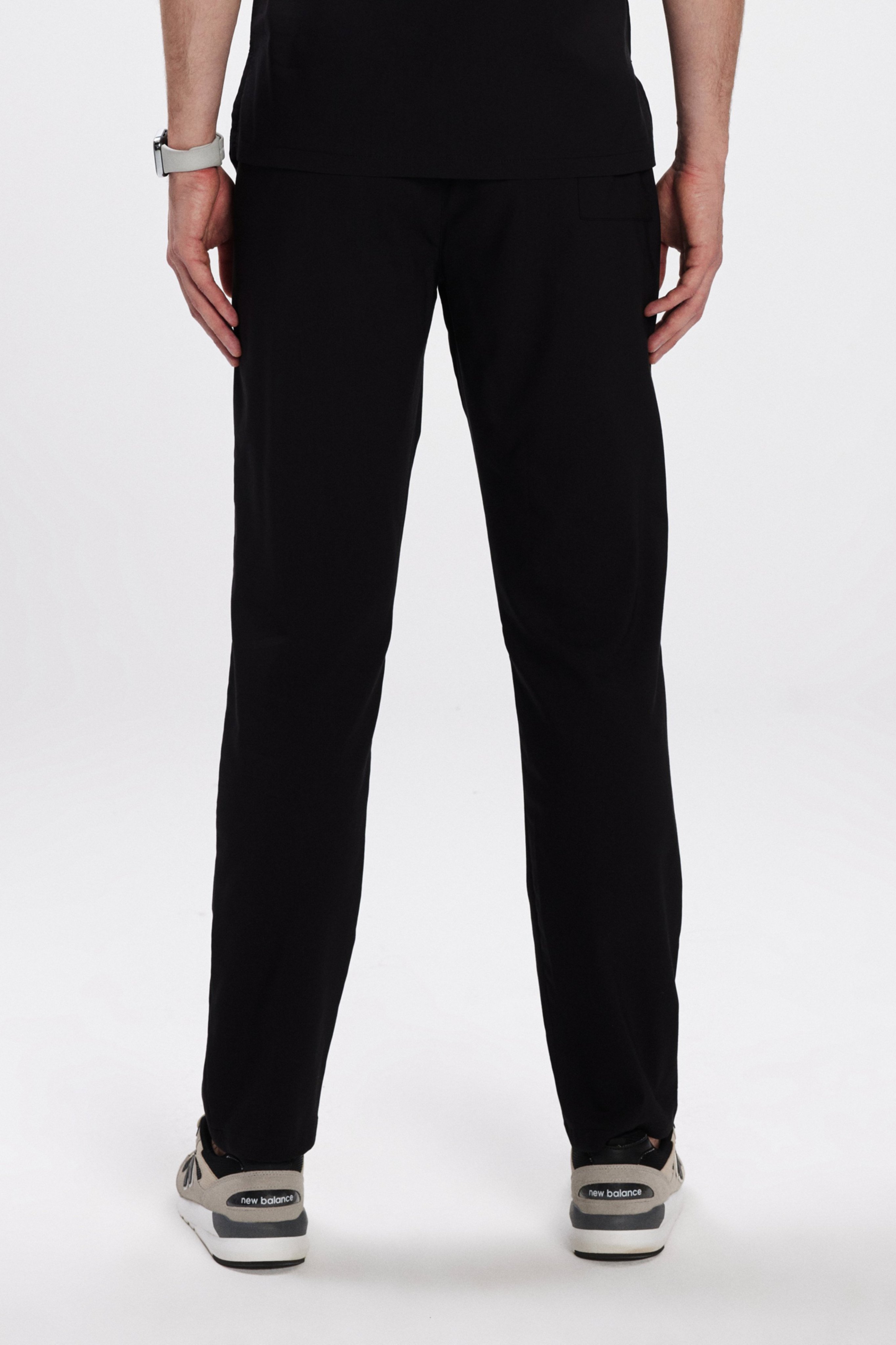 Siyah Likralı Klasik Erkek Üniforma Pantolon