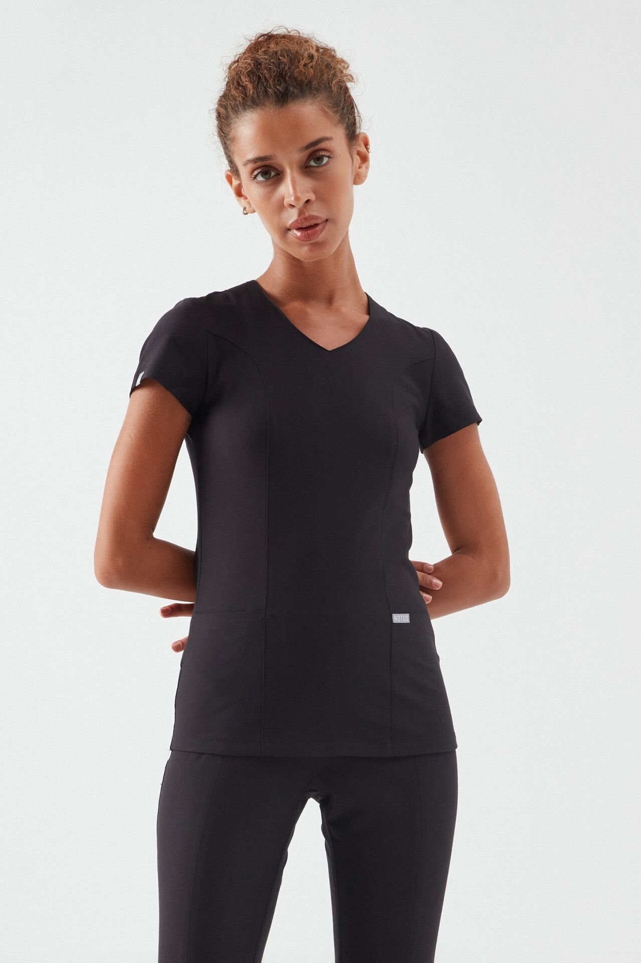 T I F F A N Y - Siyah Kadın Üniforma Üst