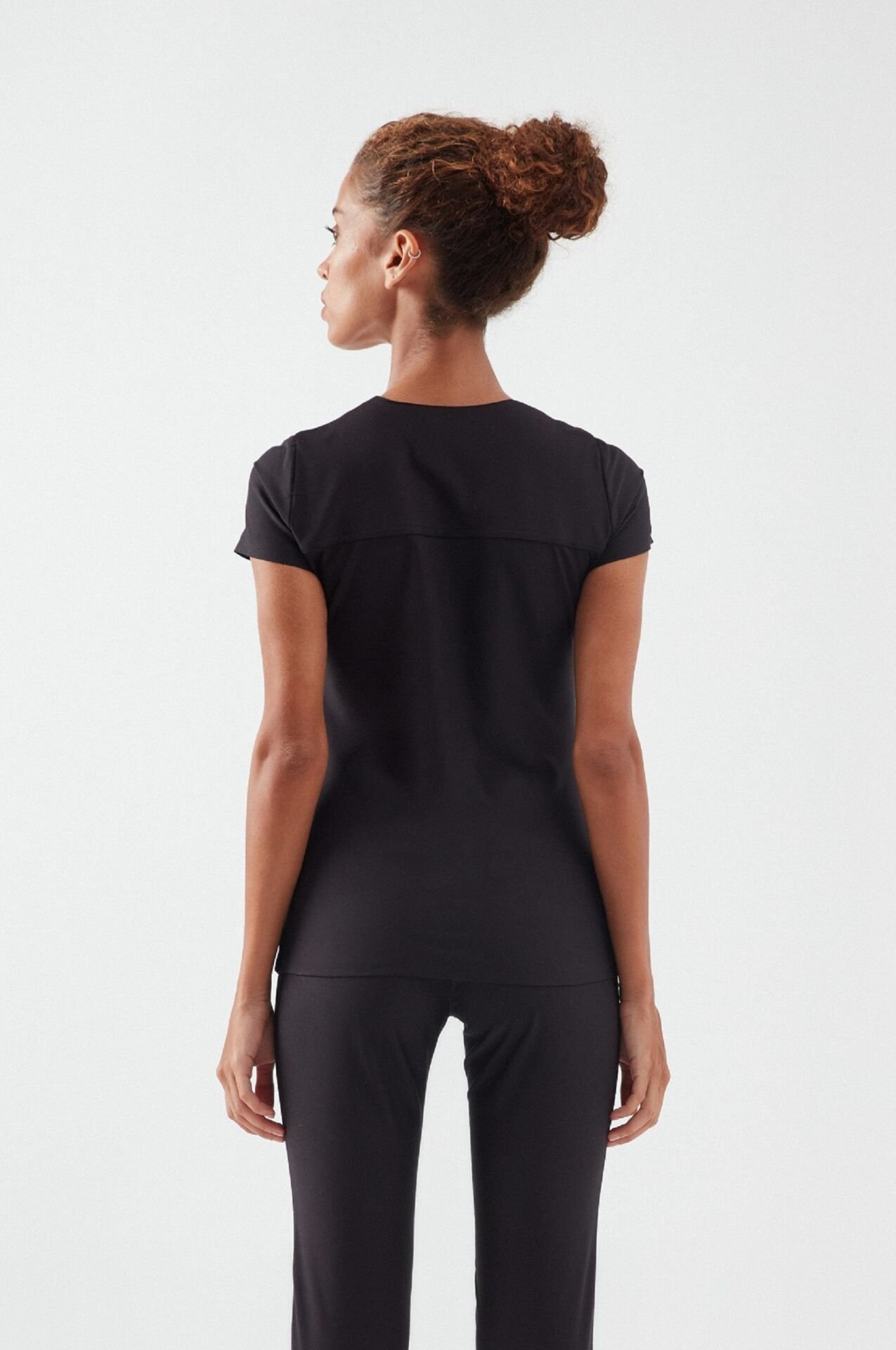 T I F F A N Y - Siyah Kadın Üniforma Üst