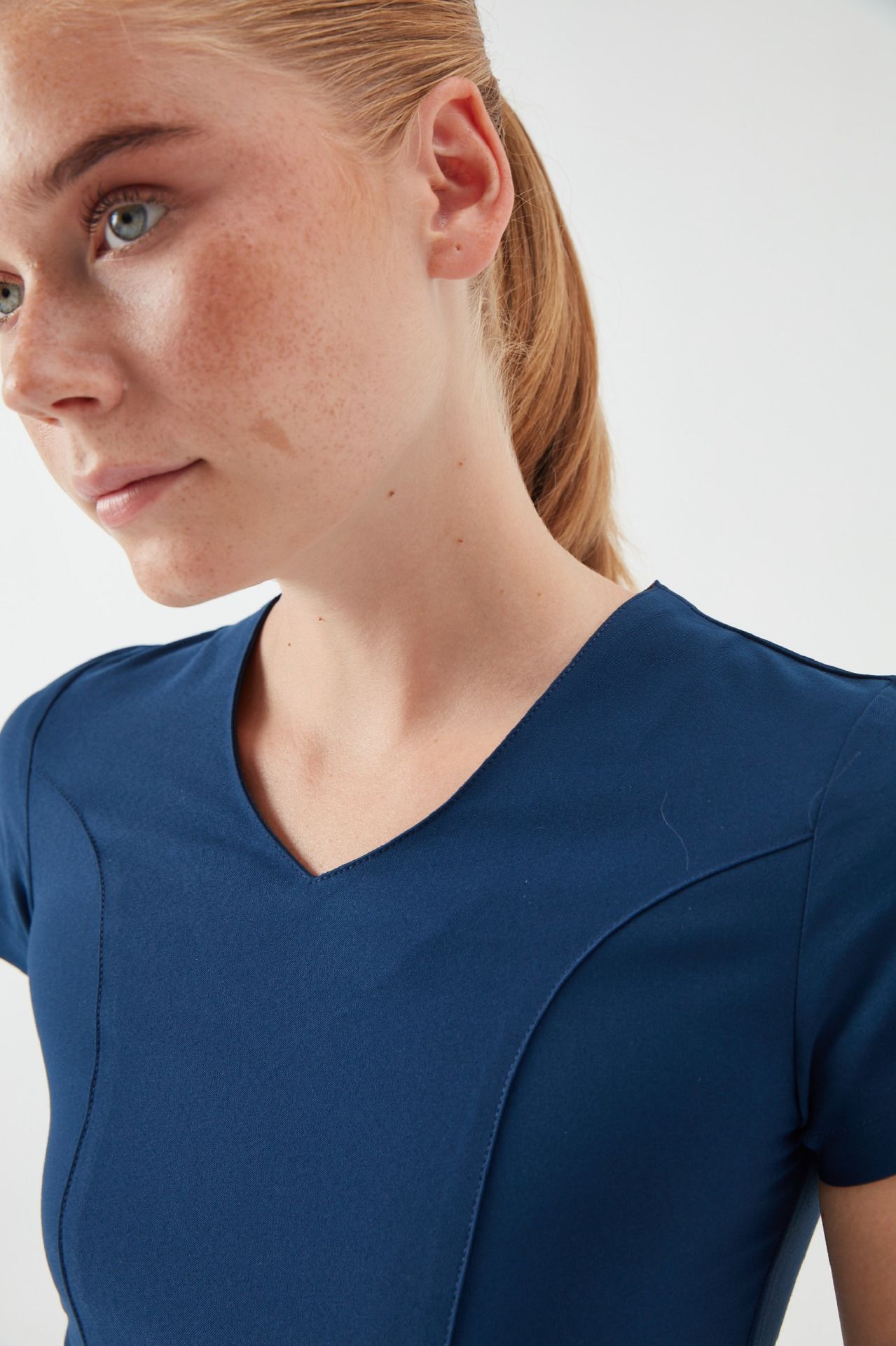 T I F F A N Y - Petrol Lacivert Kadın Üniforma Üst