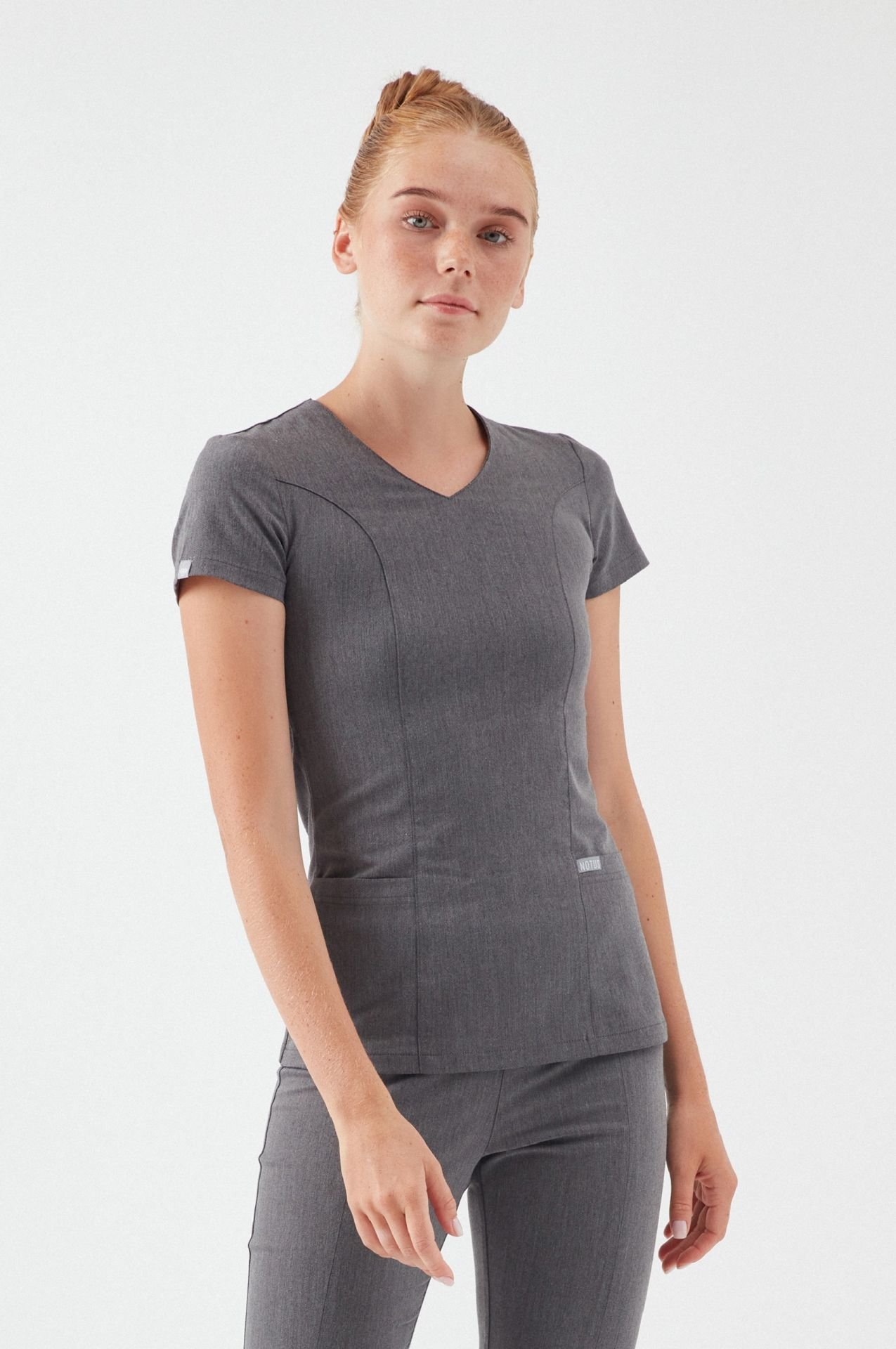 T I F F A N Y - Meteor Gri Kadın Üniforma Üst