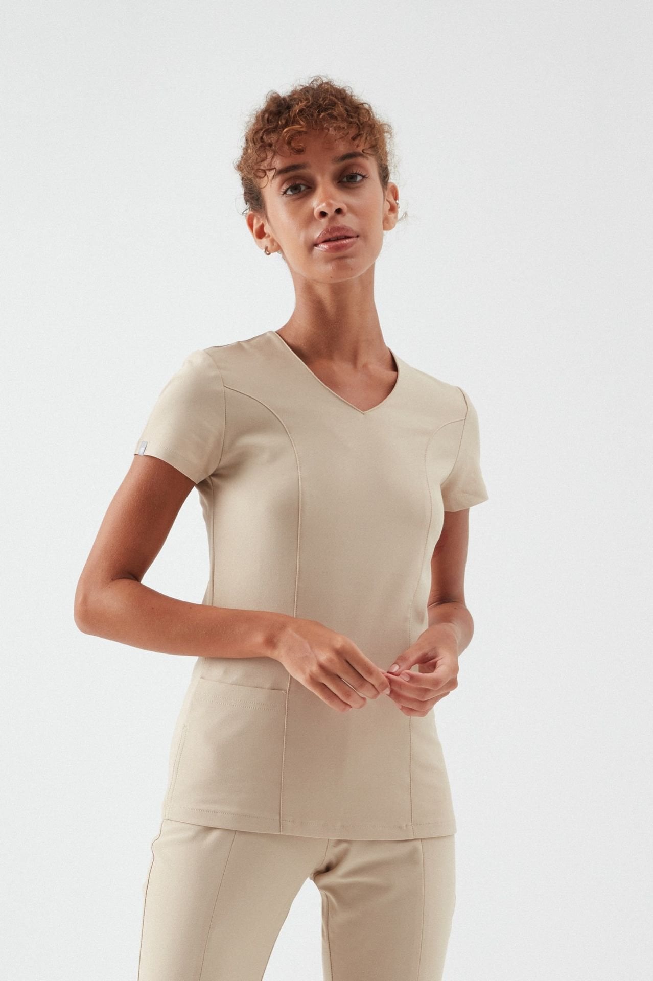 T I F F A N Y - Bej Kadın Üniforma Üst