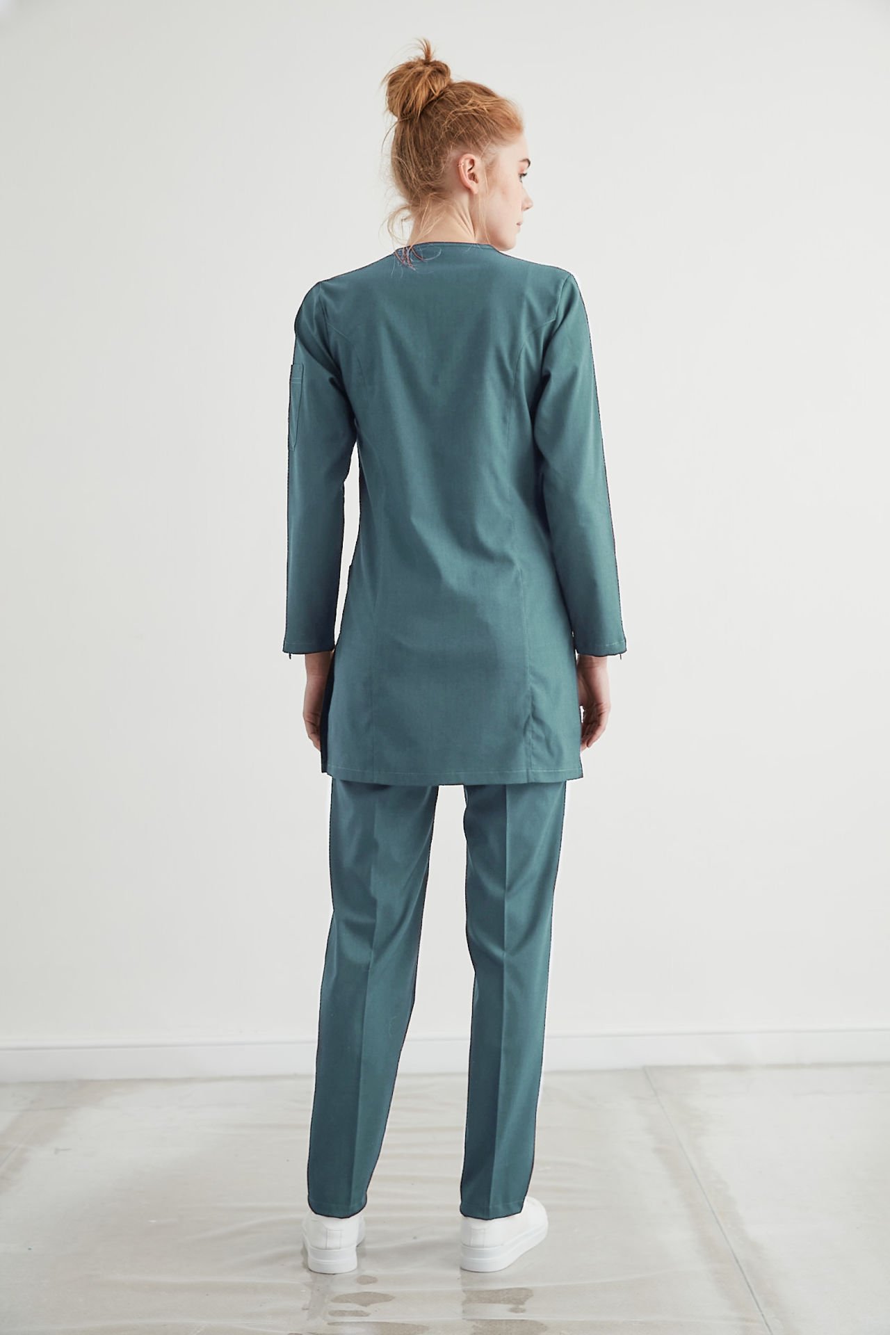 M A R R A K E S H- Petrol Yeşili Kadın Tesettür Üniforma Takım