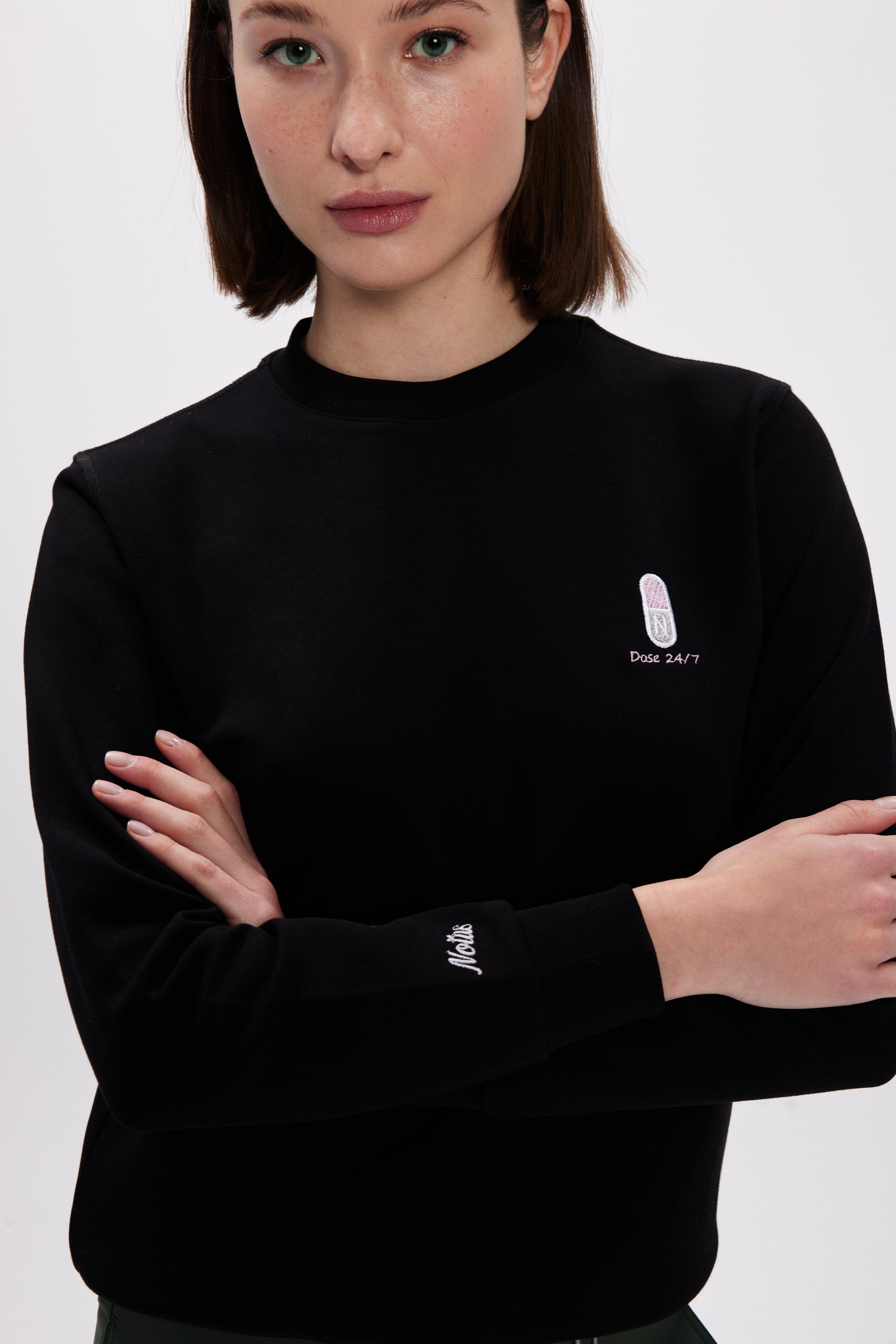 Dose 24/7 Siyah Kadın Sweatshirt