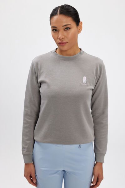 Dose 24/7 Gri Kadın Sweatshirt