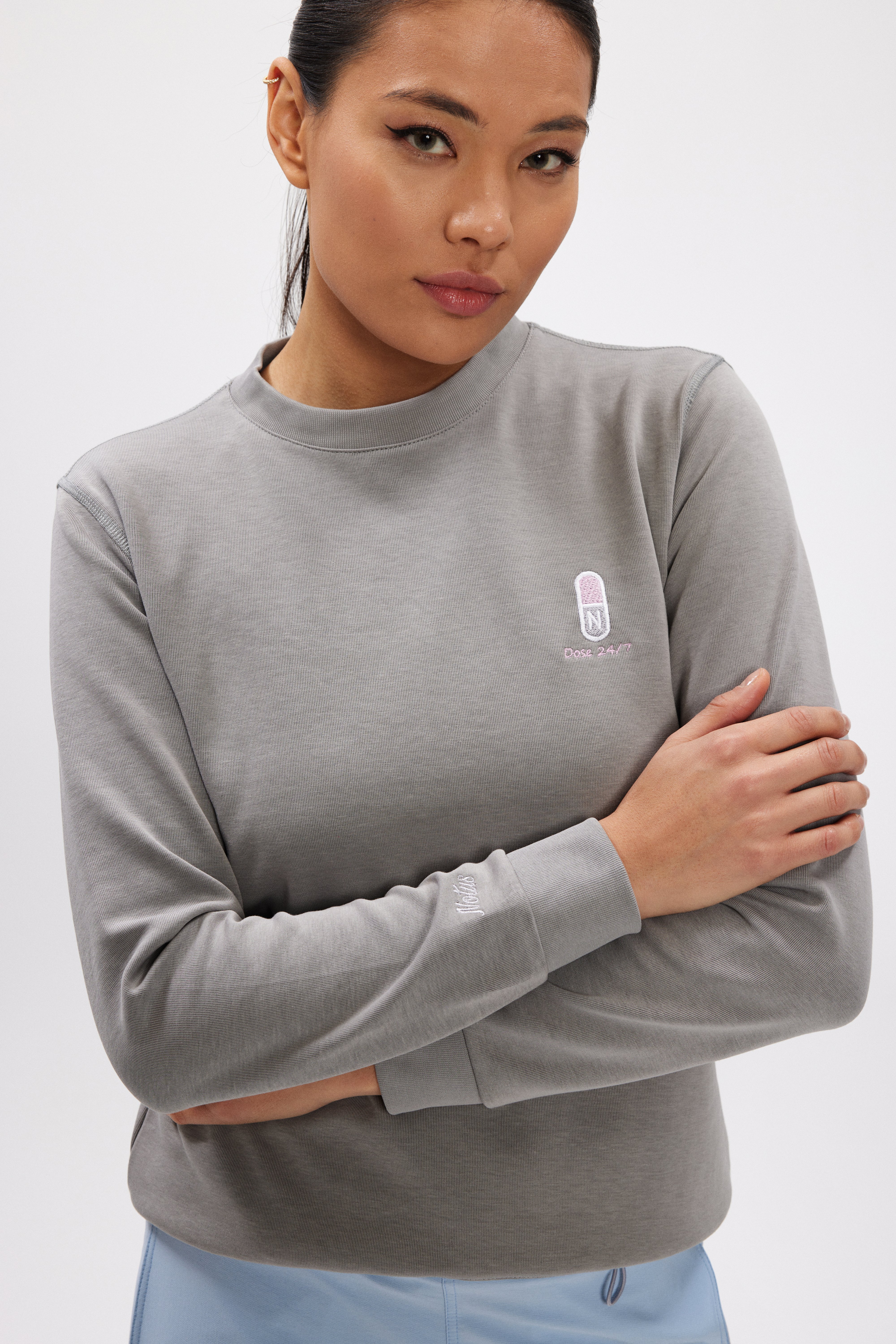 Dose 24/7 Gri Kadın Sweatshirt