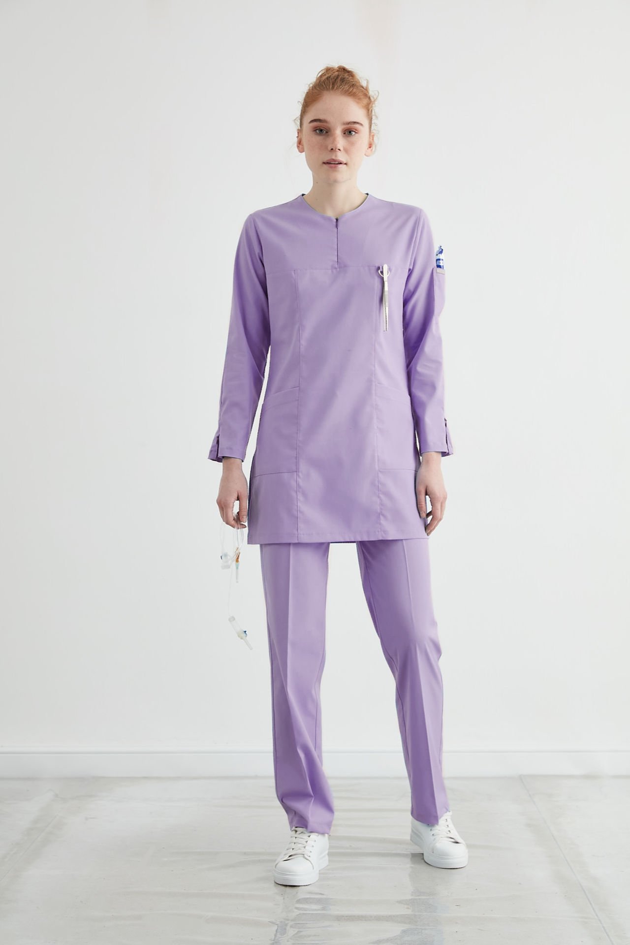 M A R R A K E S H- Lila Kadın Tesettür Üniforma Takım