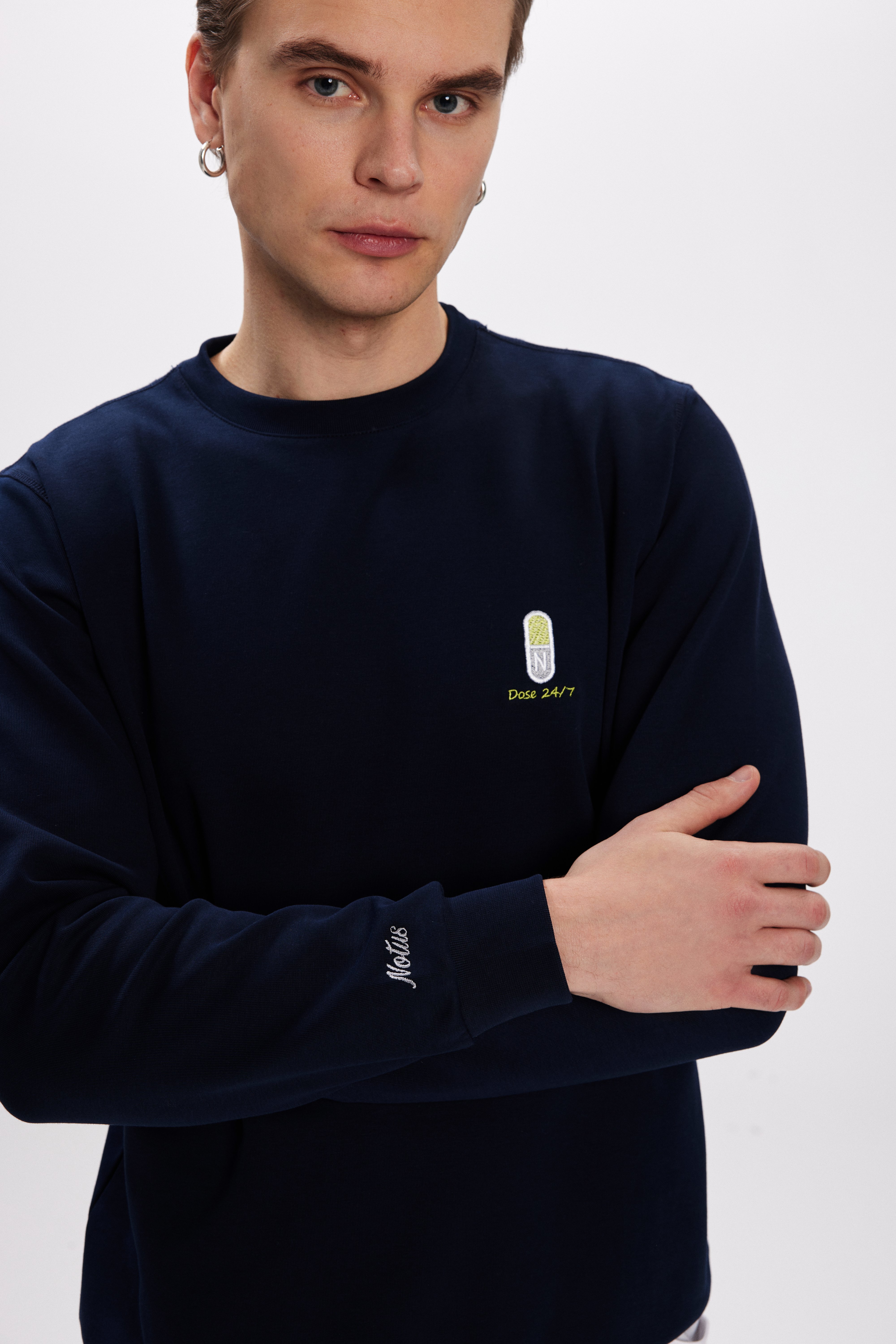Dose 24/7 Lacivert Erkek Sweatshirt