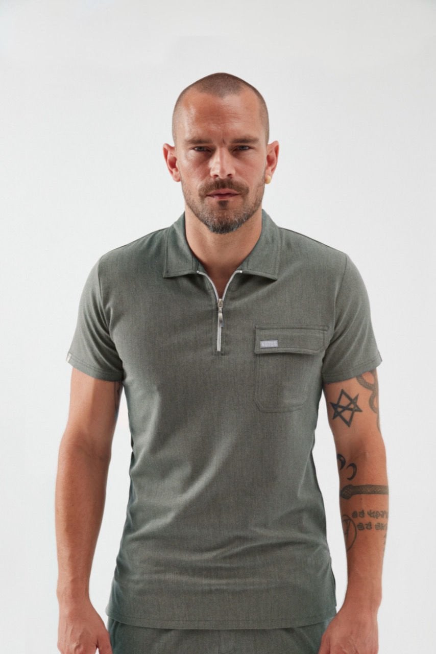 C U L L I N A N - Dresden Yeşili Polo Yaka Erkek Üniforma Üst