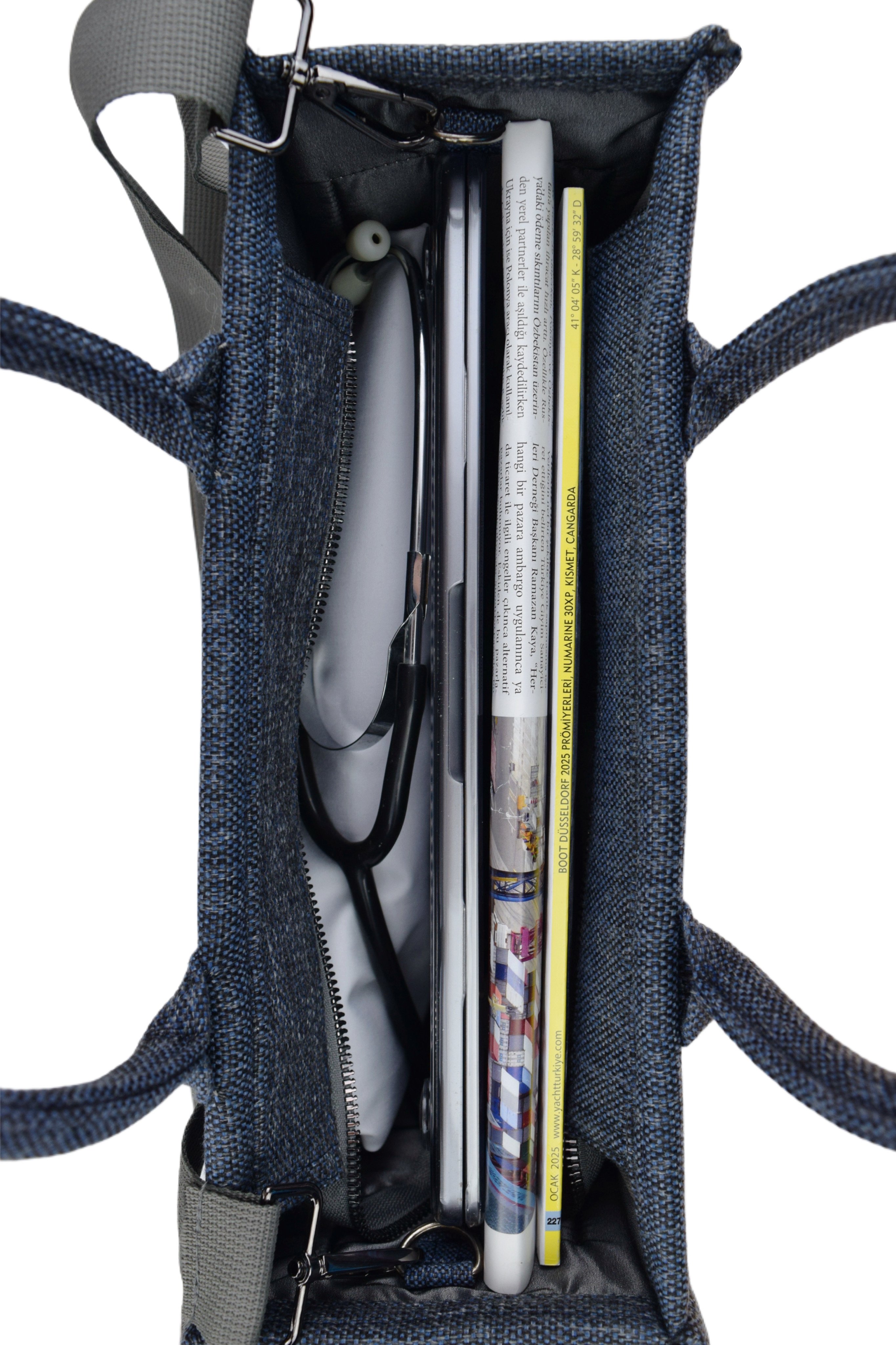 NOTUS TOTE - Lacivert Orta Boy Çanta