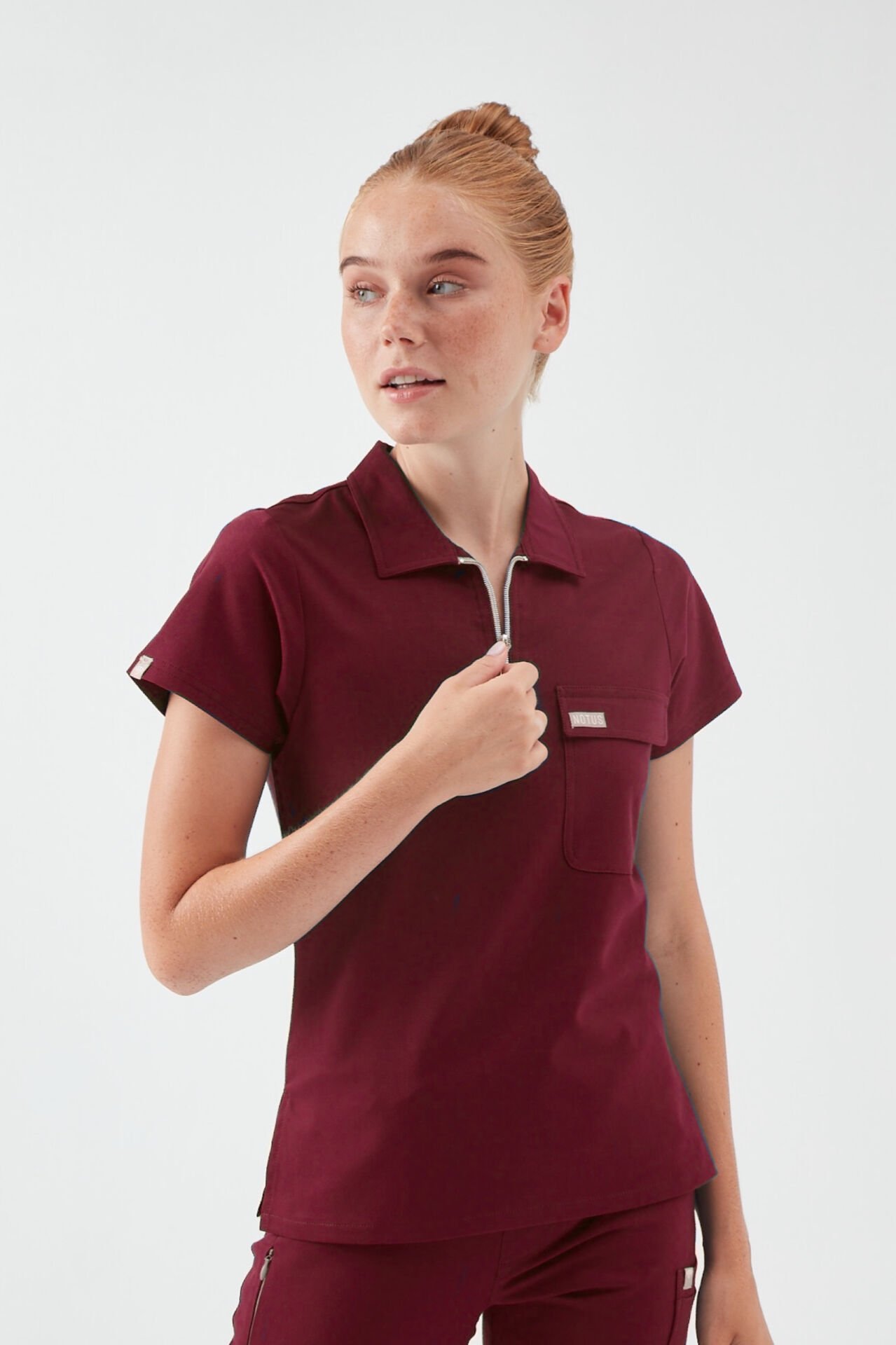 C U L L I N A N - Bordo Kadın Üniforma Üst