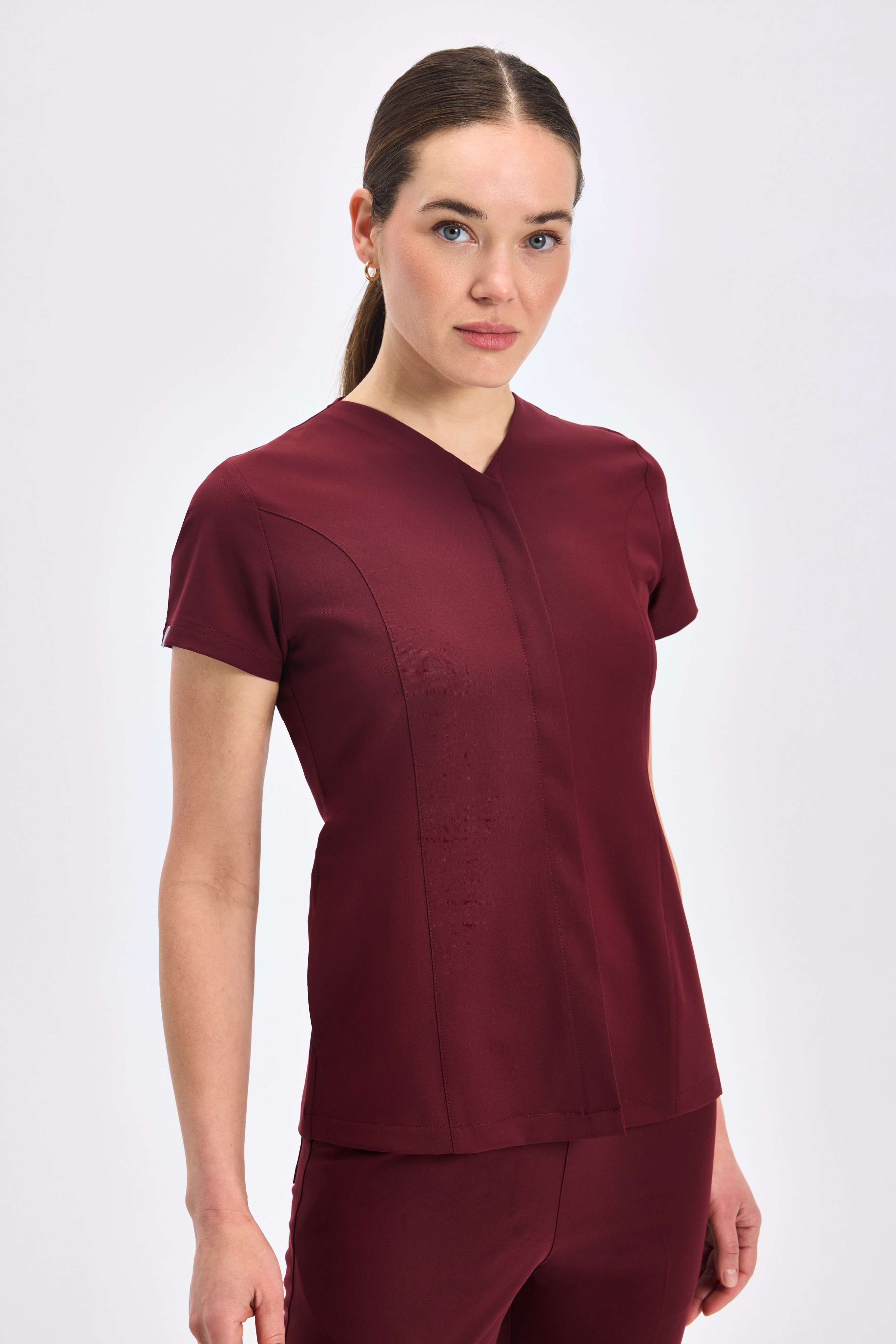 V E R O N A - Bordo Kadın Üniforma Takım