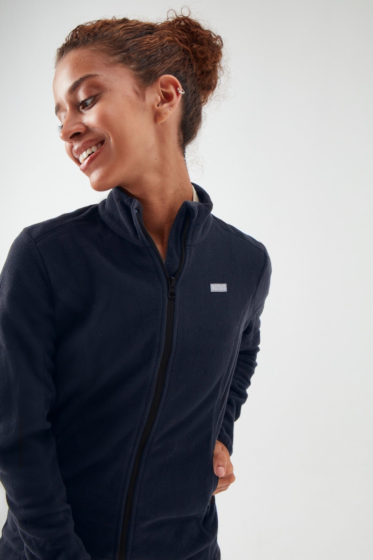 Lacivert Kadın Polar Ceket