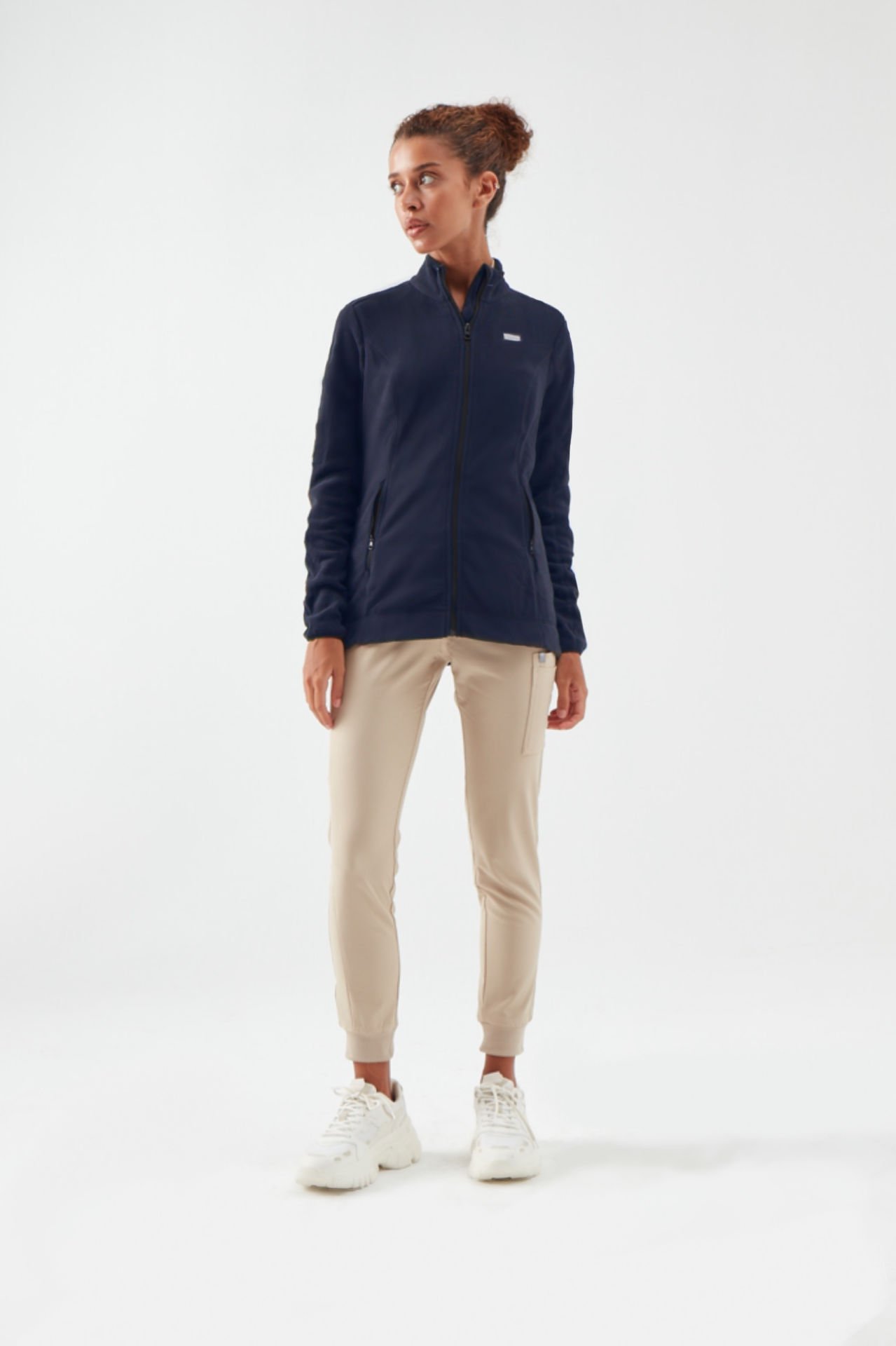 Lacivert Kadın Polar Ceket