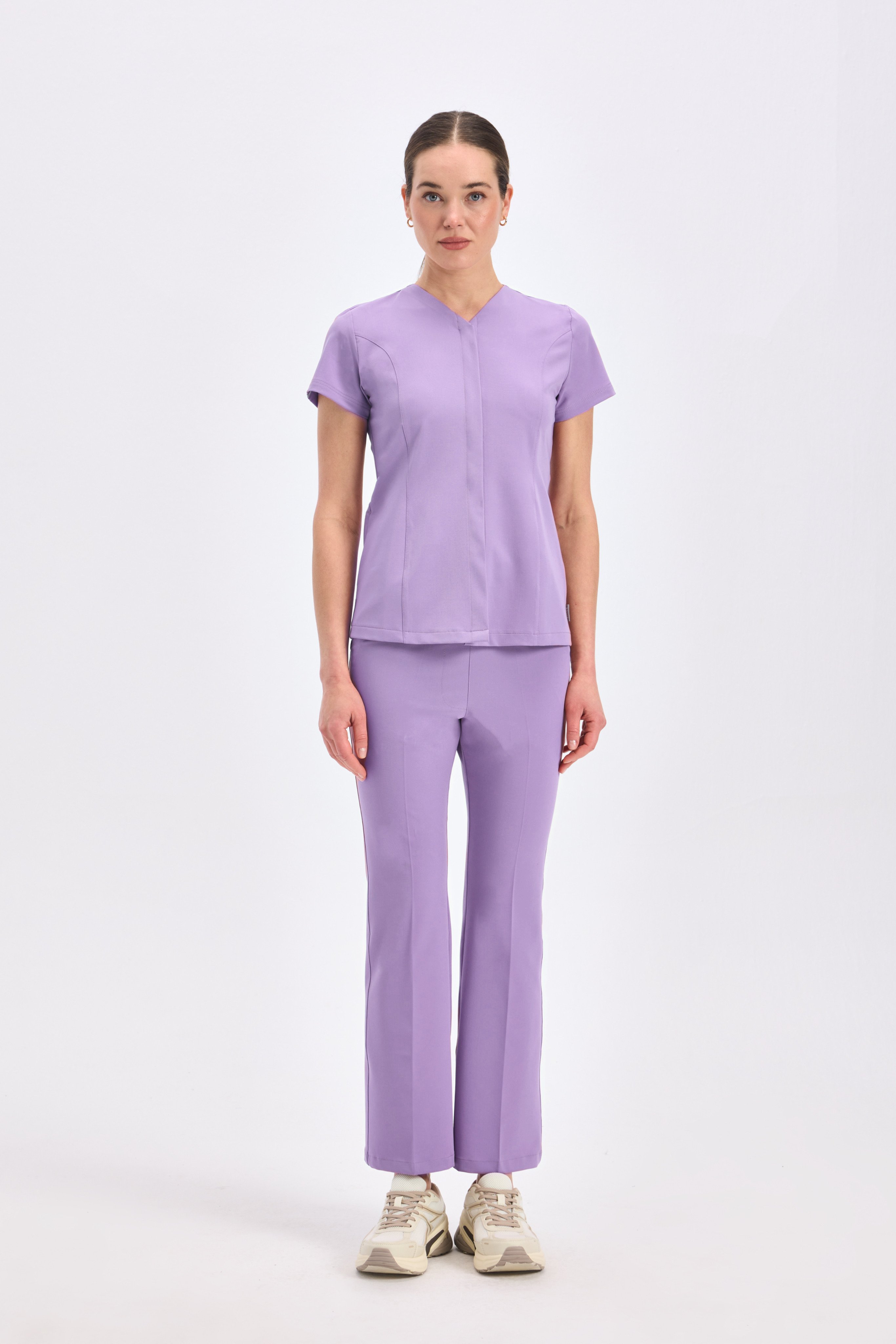V E R O N A - Lila Kadın Üniforma Takım