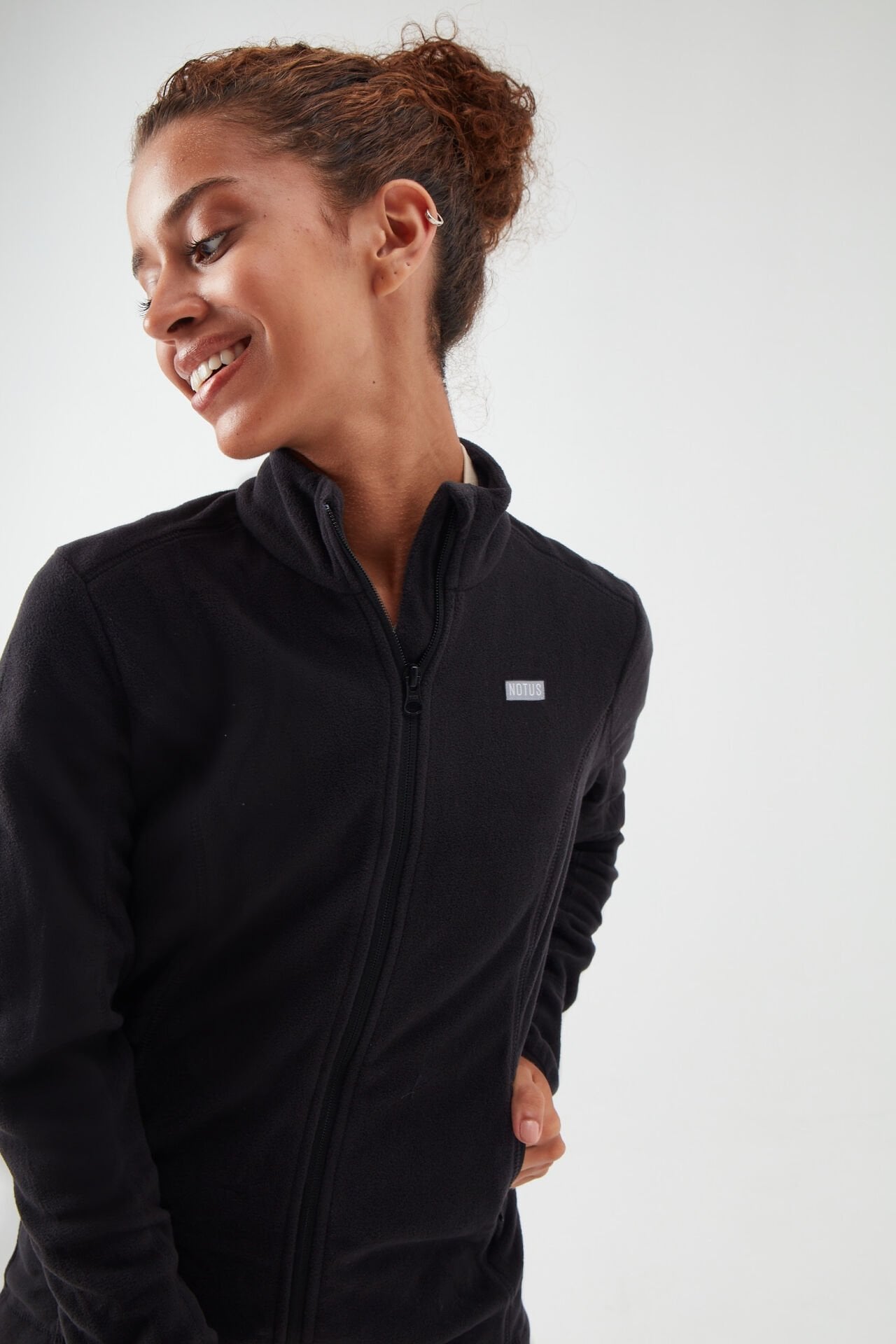 Siyah Kadın Polar Ceket