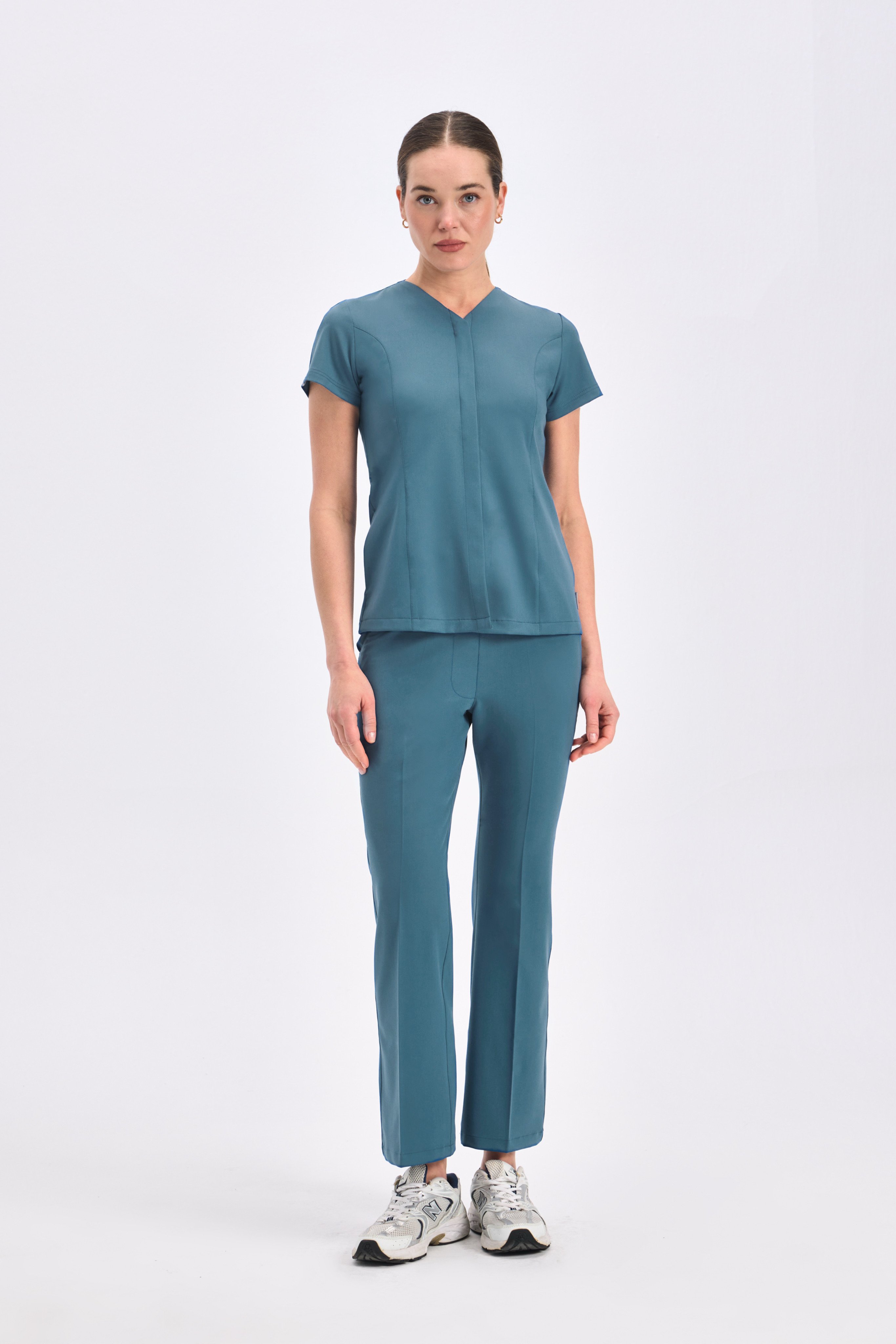 V E R O N A - Petrol Yeşili Kadın Üniforma Takım