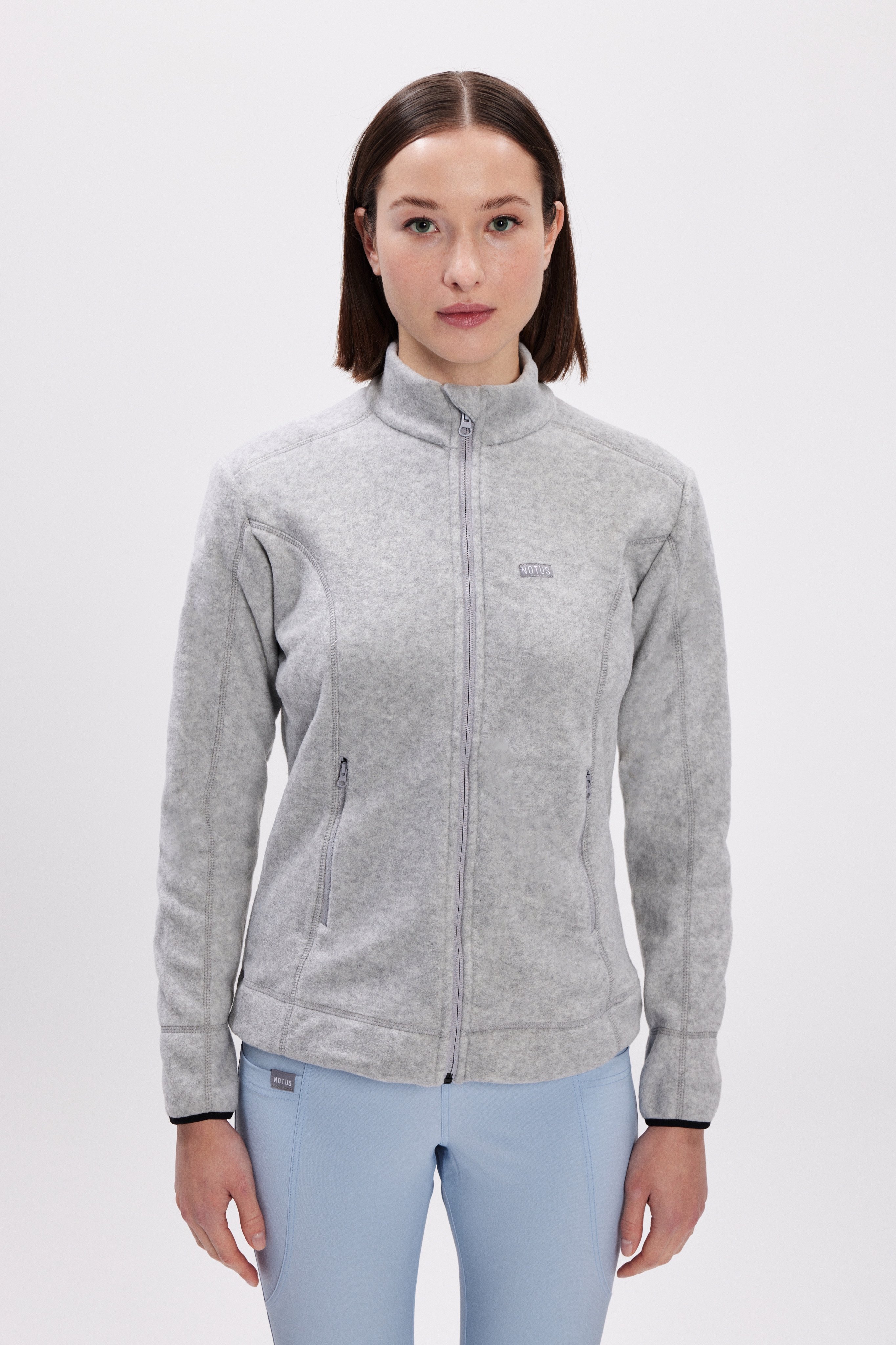 Gri Kadın Polar Ceket