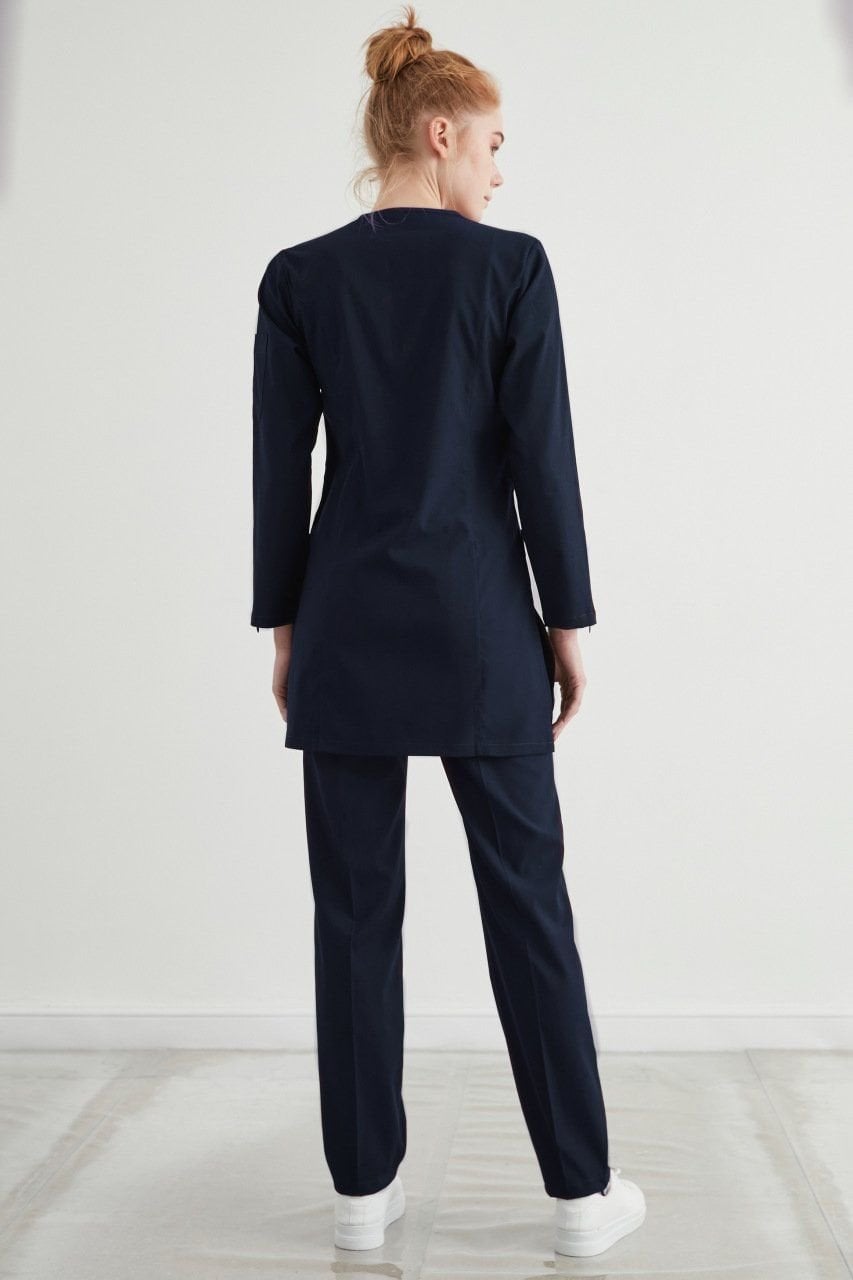 M A R R A K E S H- Lacivert Kadın Tesettür Üniforma Takım