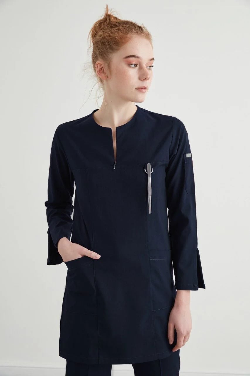 M A R R A K E S H- Lacivert Kadın Tesettür Üniforma Takım