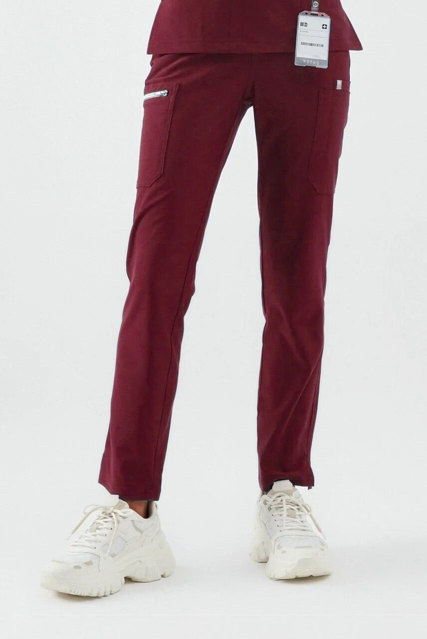 A L L N A T T - Bordo Kadın Üniforma Alt